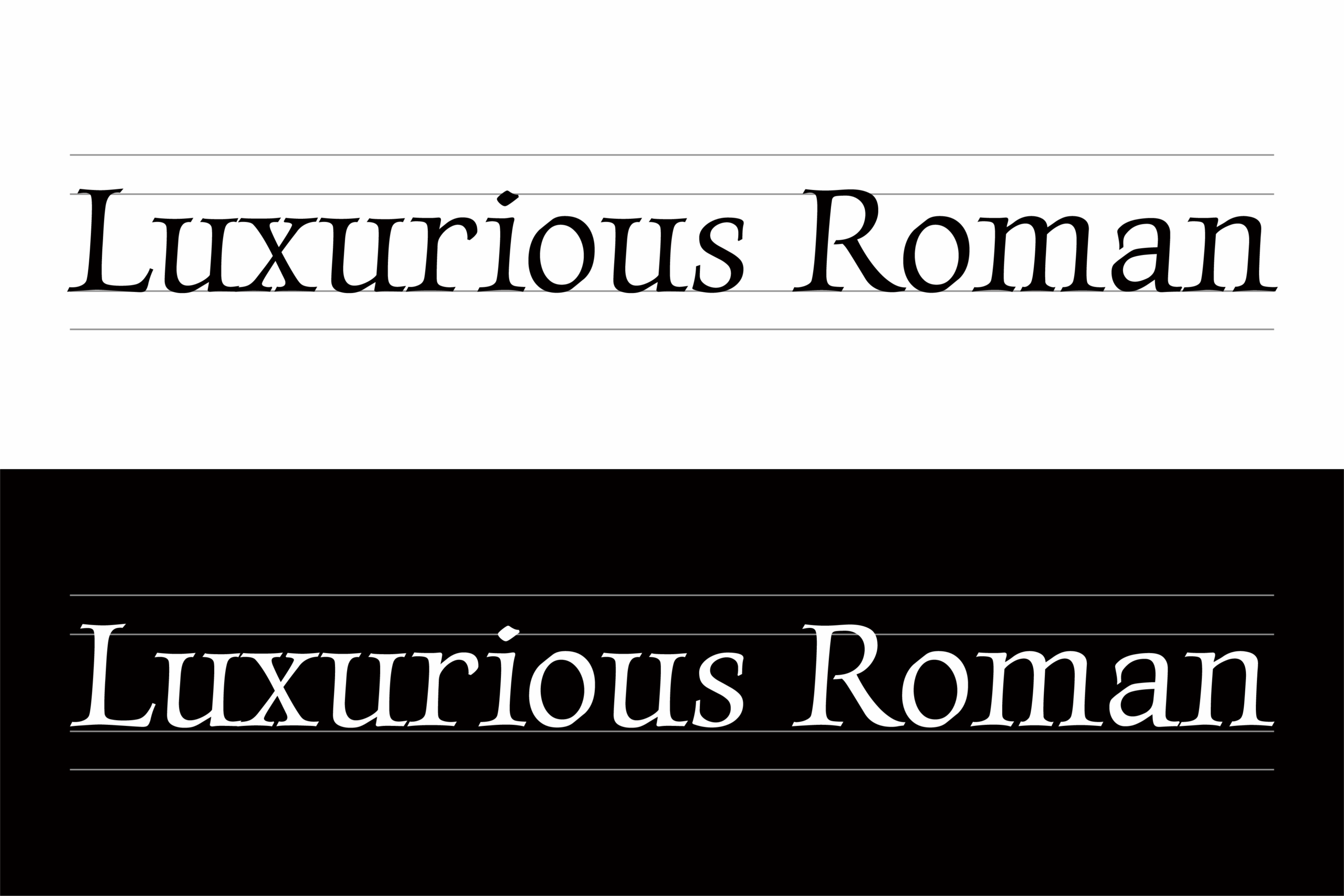 Luxurious Roman:半手写复古衬线免费商用字体下载