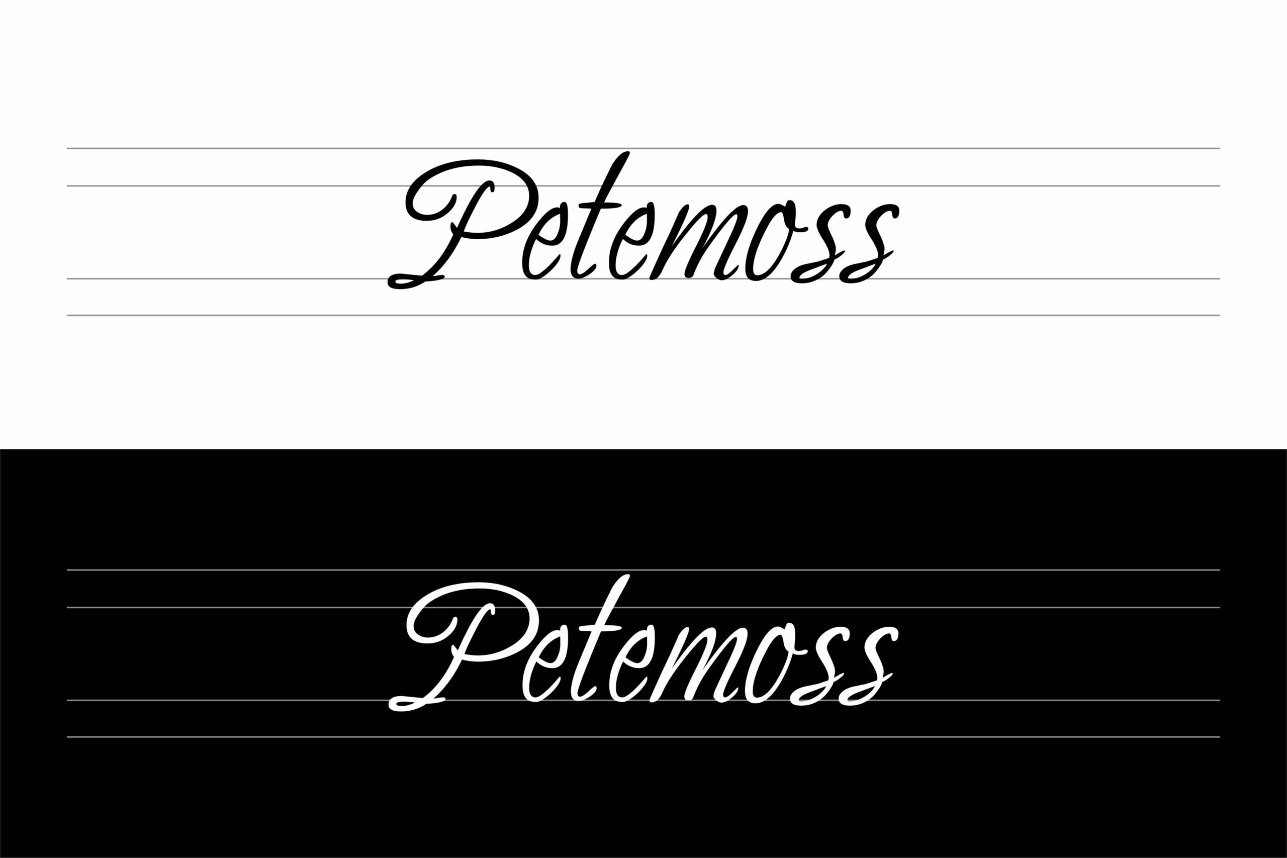 Petemoss:笔刷手写免费商用英文字体下载