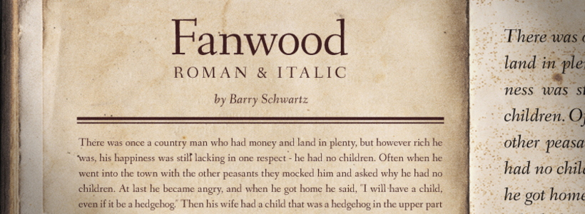 Fanwood:经典旧式衬线英文字体免费下载