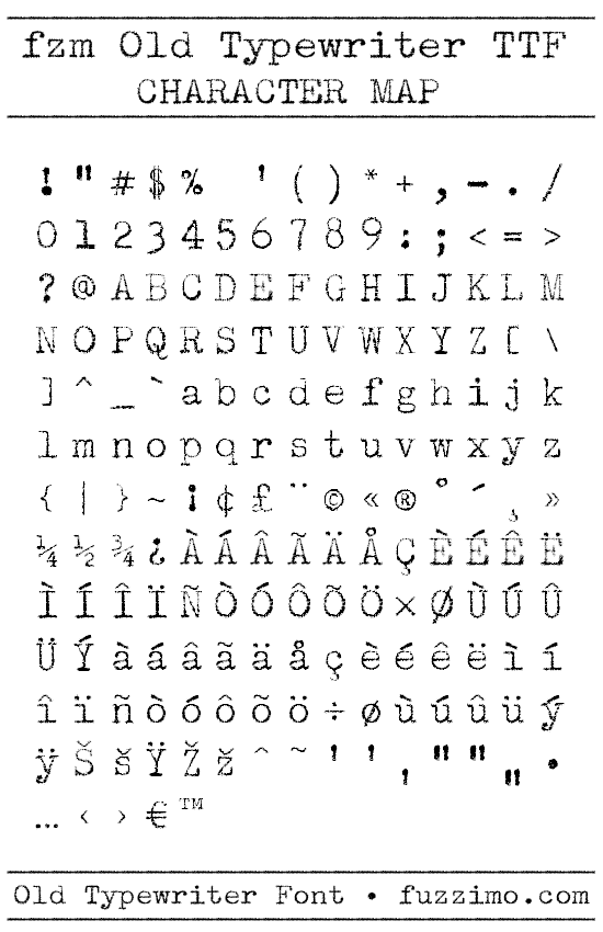 Fzm Old Typewriter
