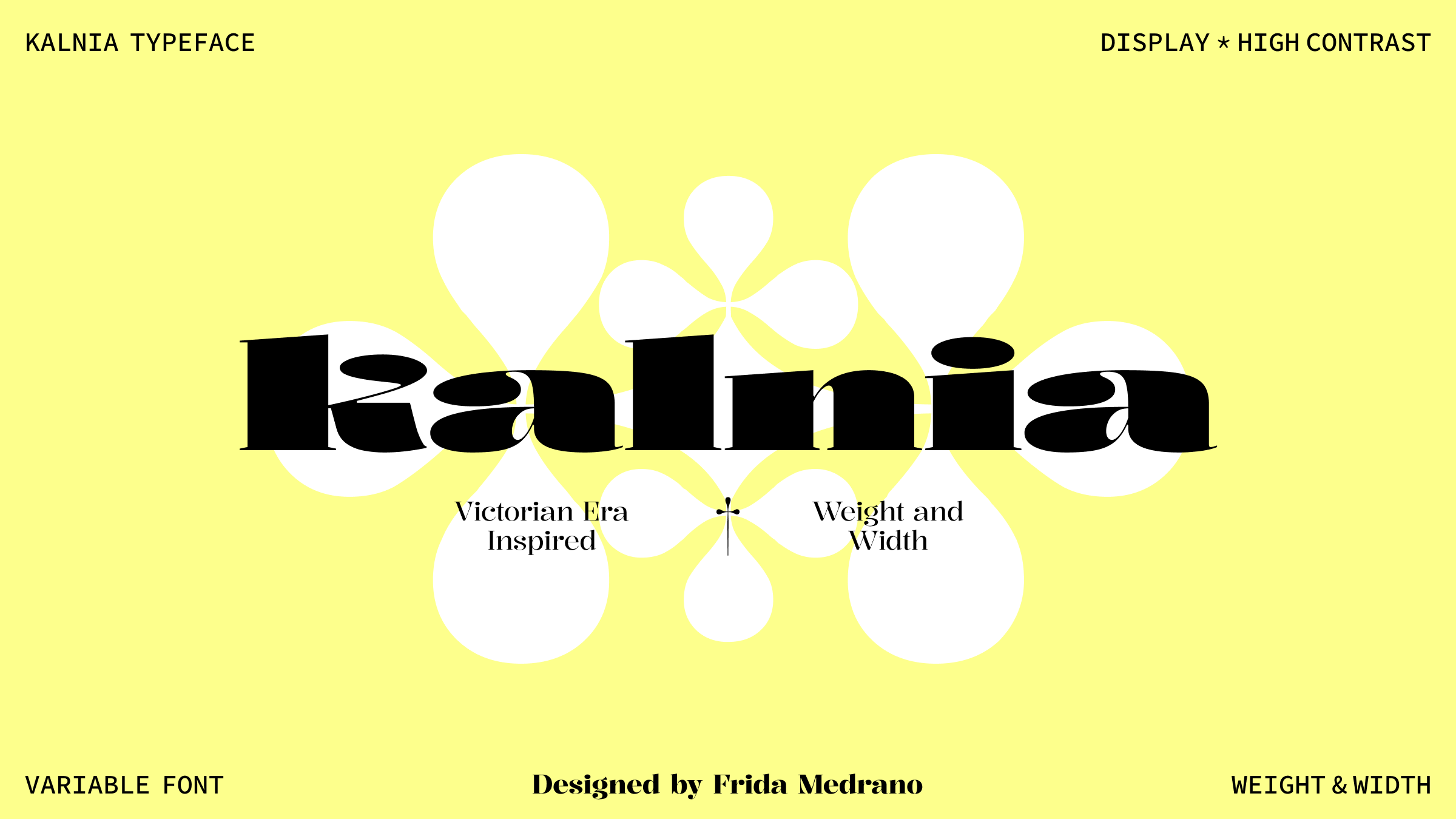 Kalnia:维多利亚胖脸风格高对比可变展示字体