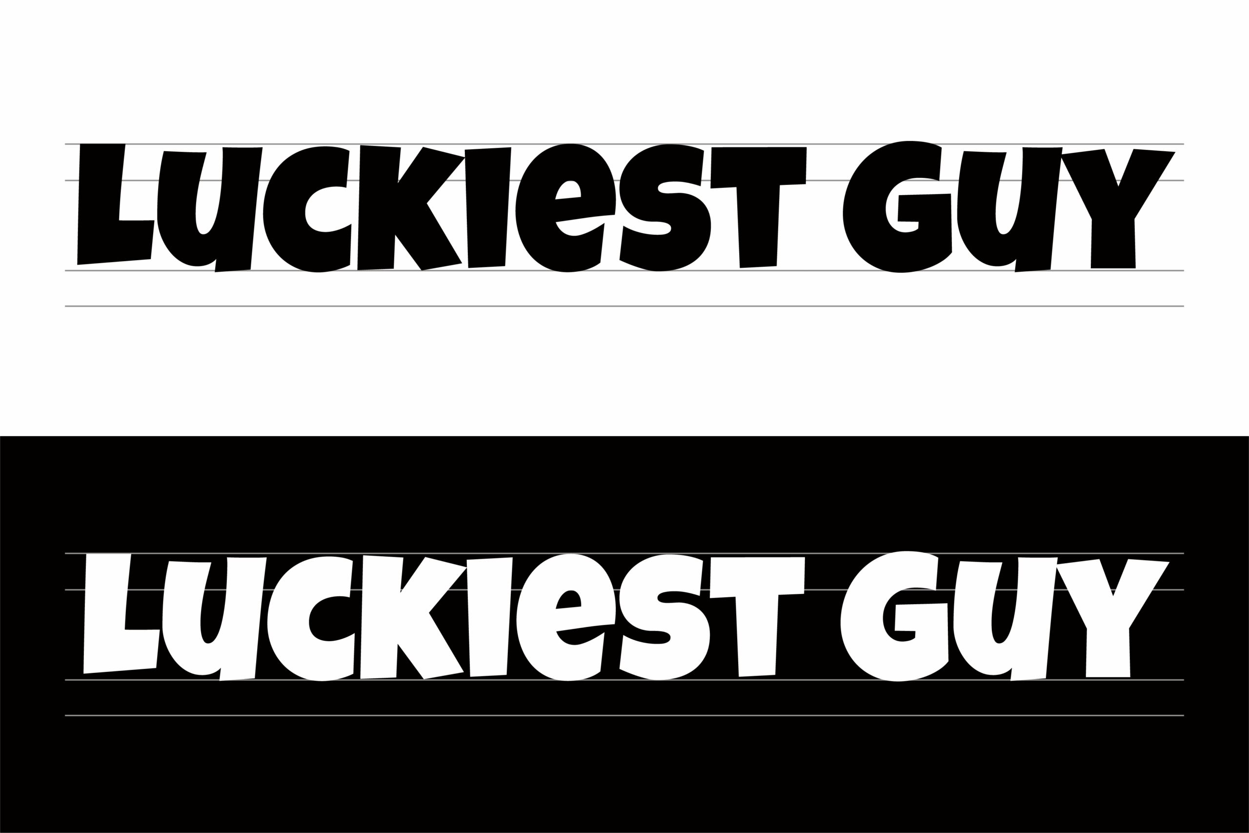 Luckiest Guy:复古美式广告风英文展示字体免费下载