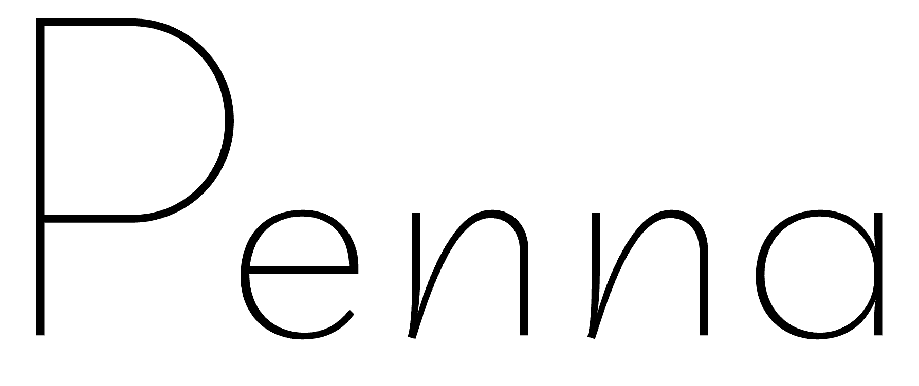 Penna：极简纤细线条感现代无衬线字体