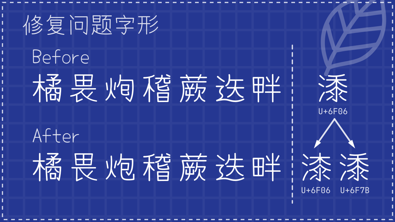 有梦体:基于Yomogi开发的清新自然中文手写字体