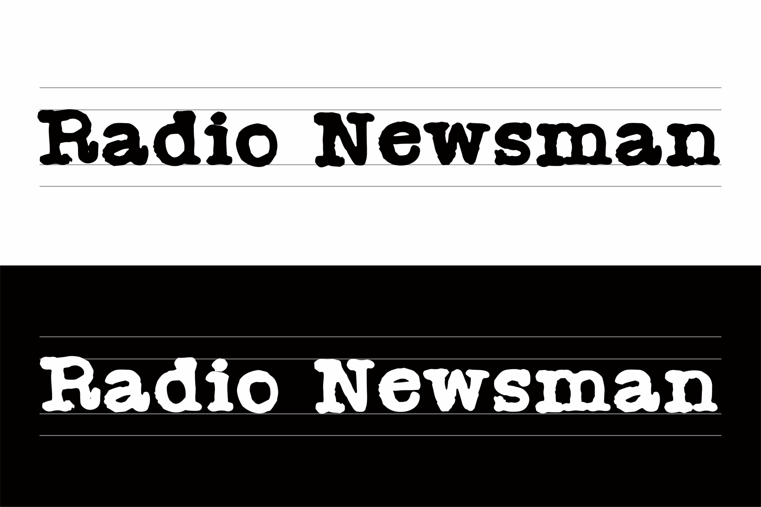 Radio Newsman字体:模拟老式机械打字机效果的复古字体