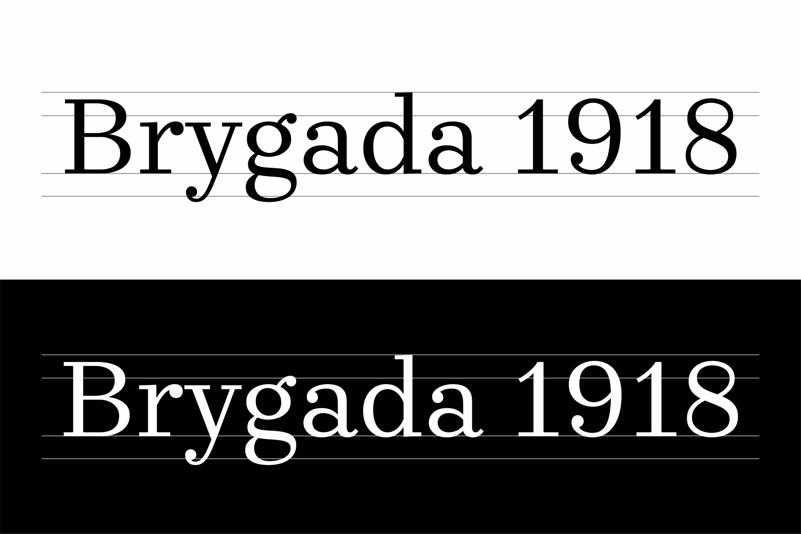 Brygada 1918:复兴波兰经典印刷美学的历史衬线字体