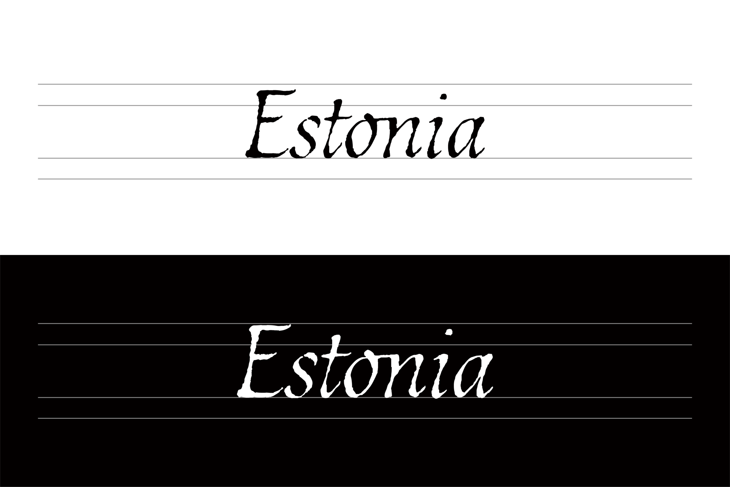 Estonia:融合东欧书法美学的优雅手写英文字体