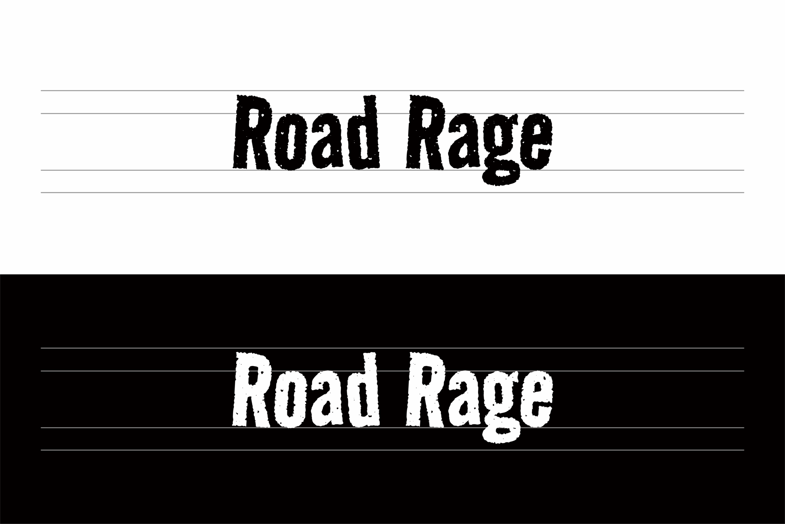 Road Rage:融合磨损纹理与街头美学的复古英文字体