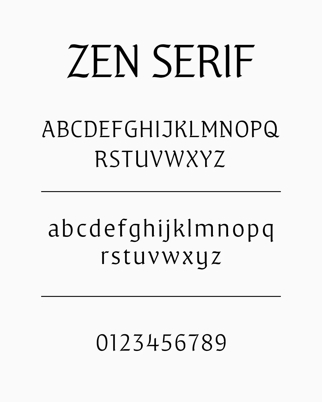 ZEN SERIF