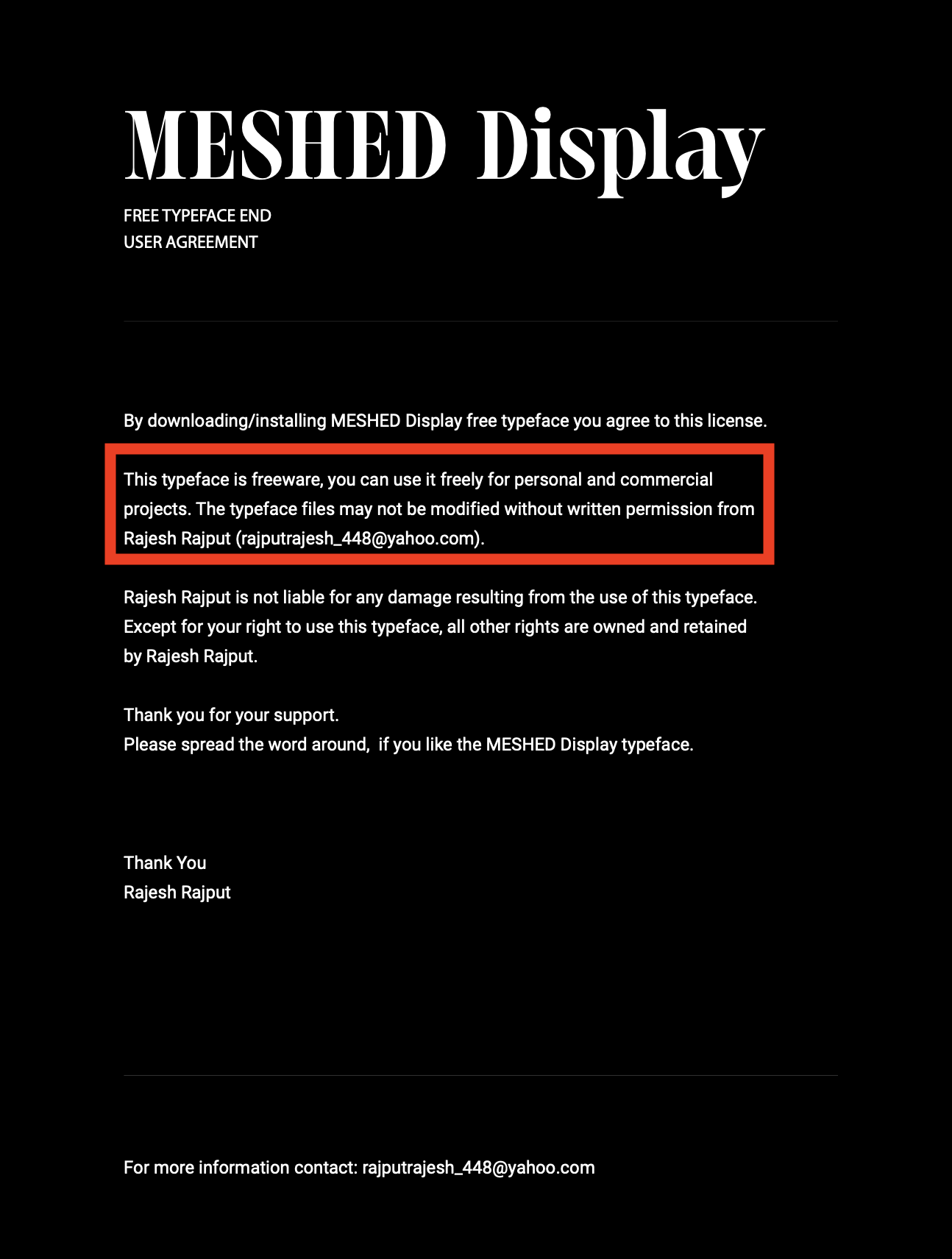 Meshed Display