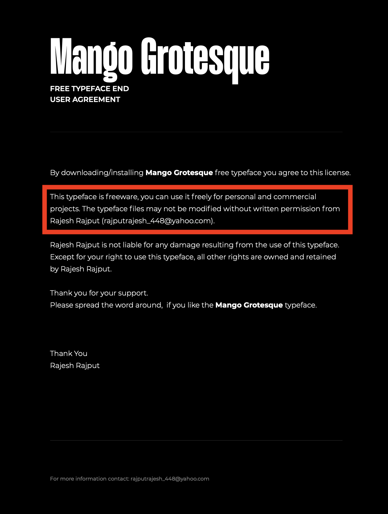 Mango Grotesque
