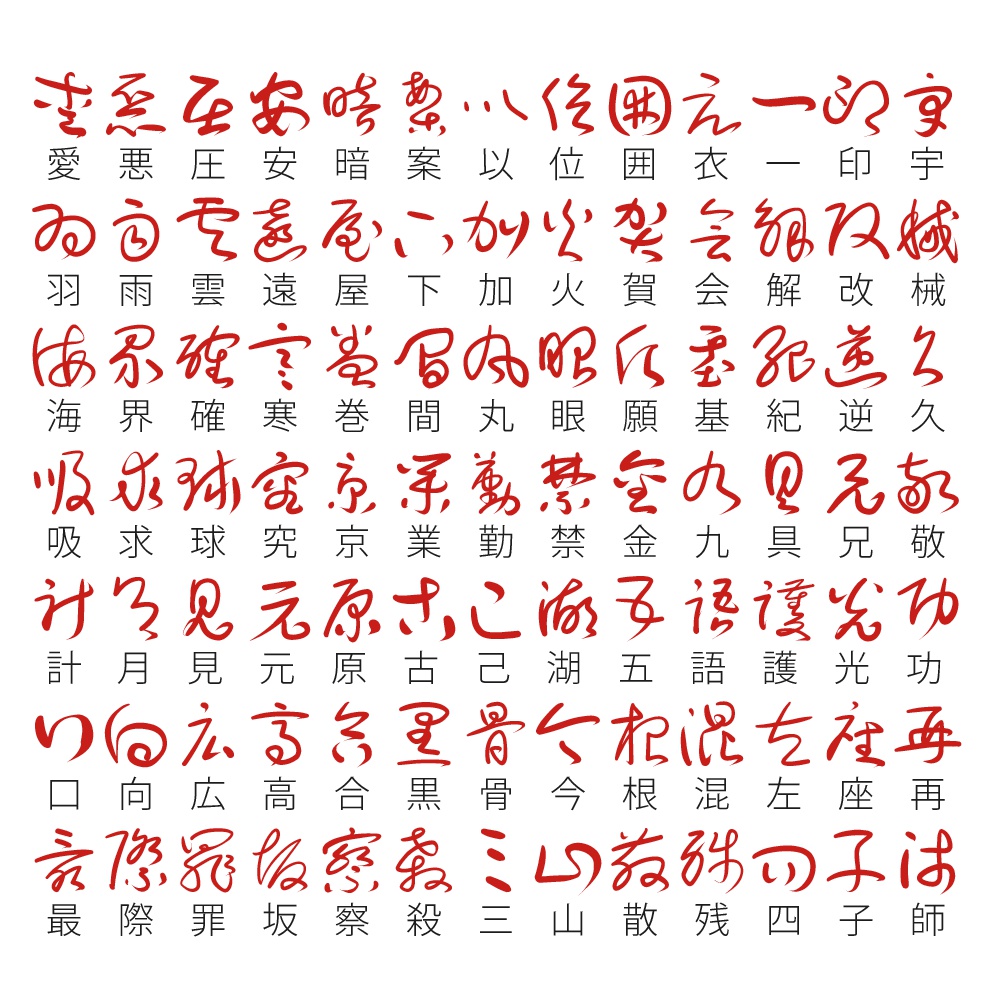 があた草書通常かな:融合日本草书韵味的和风日文字体