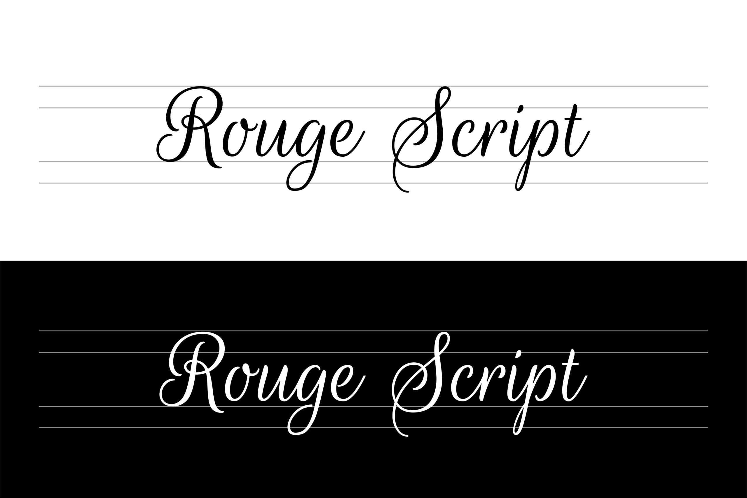 Rouge Script：融合铜版笔与毛笔韵味的优雅手写字体