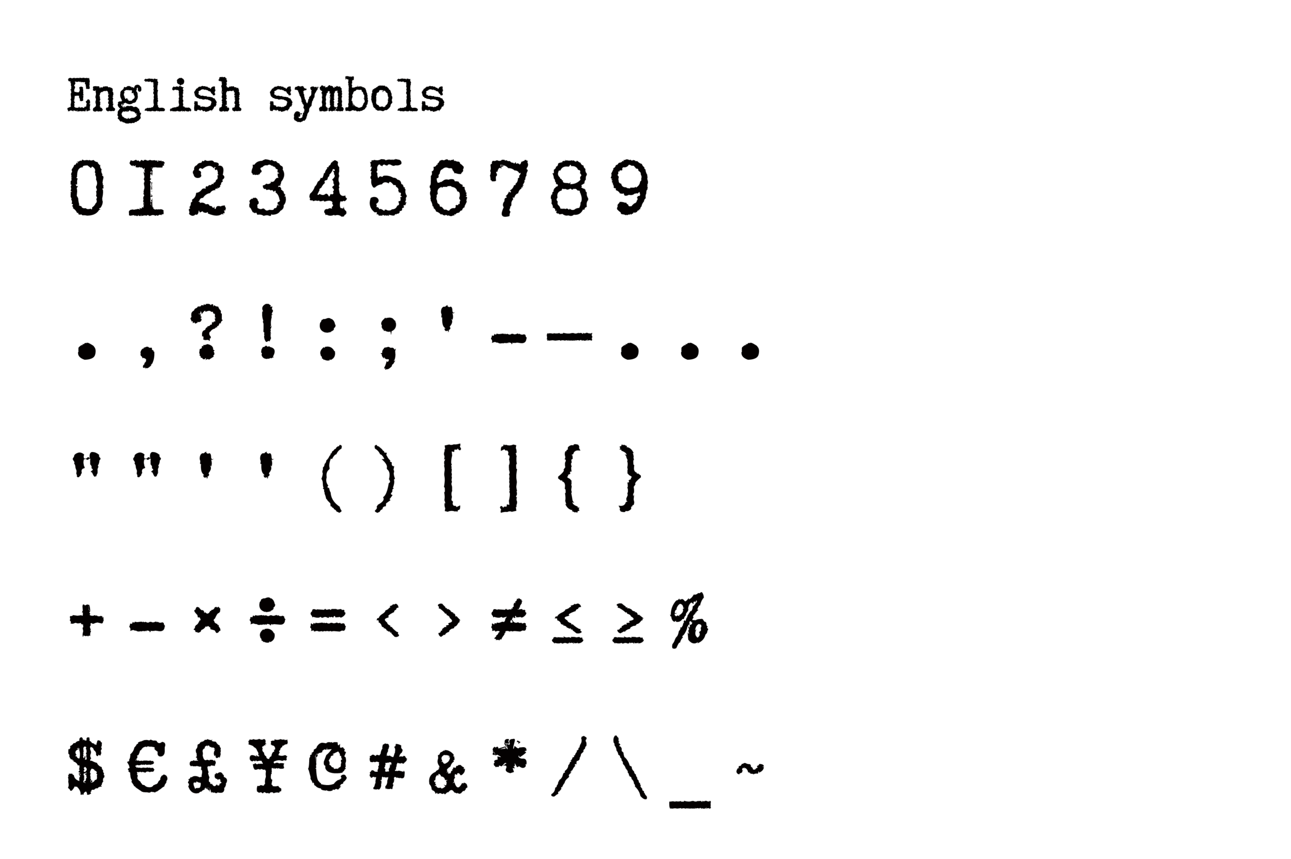 Truetypewriter PolyglOTT