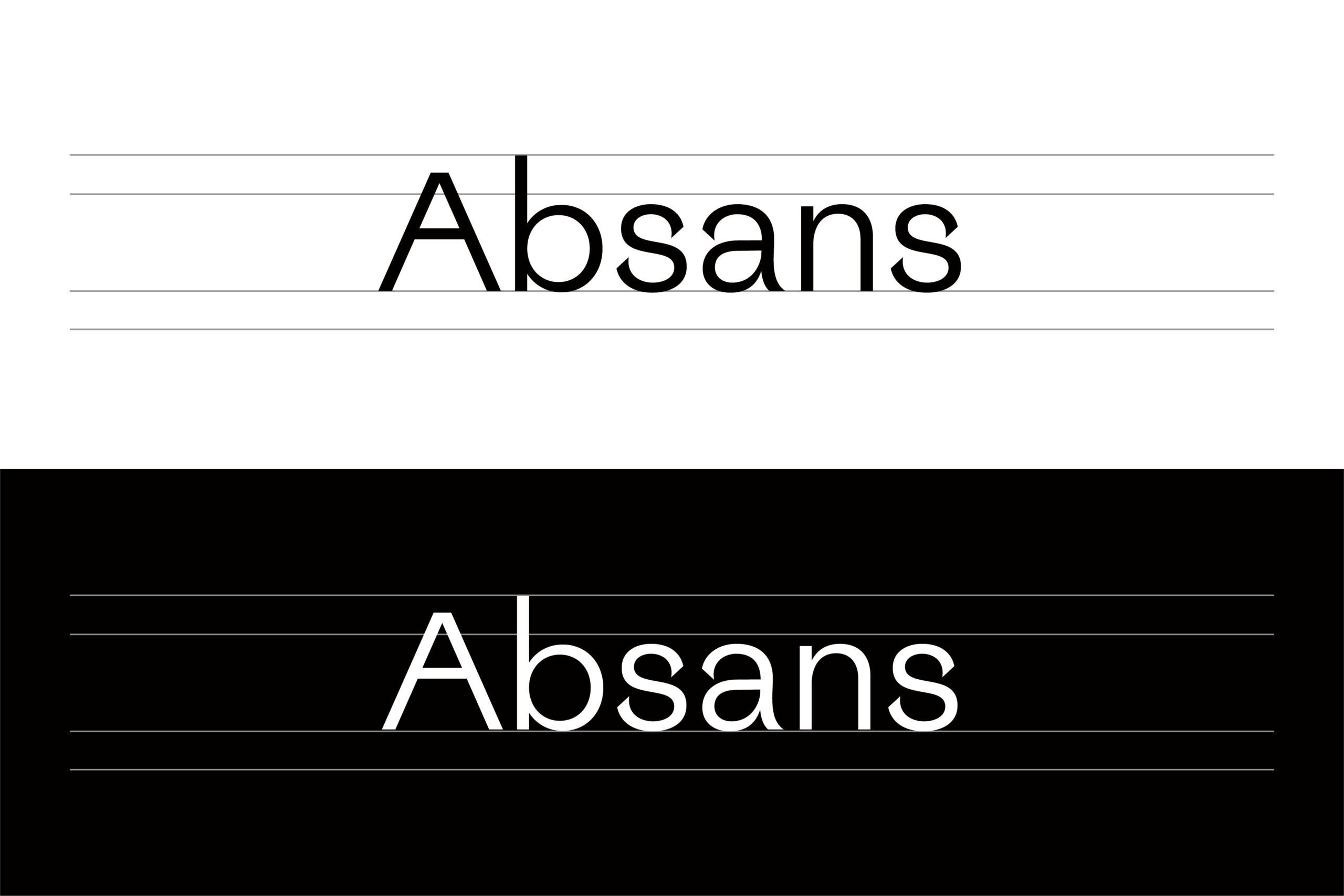 Absans:融合复古怪诞美学与现代简洁感的无衬线字体