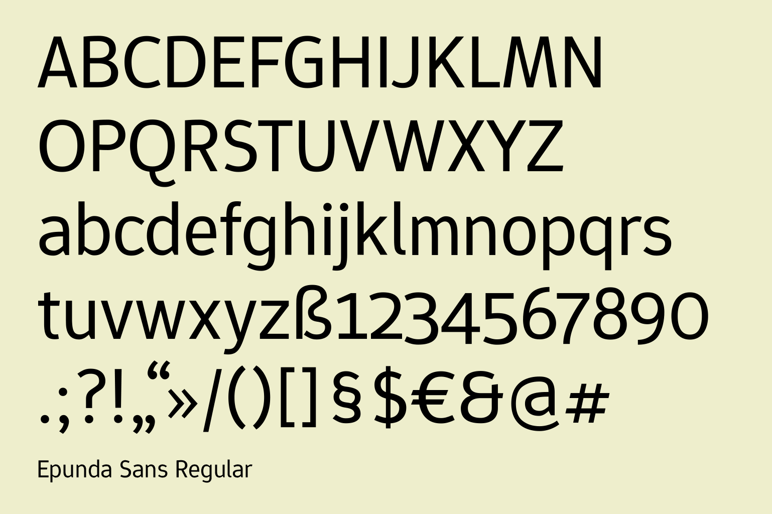 Epunda Sans