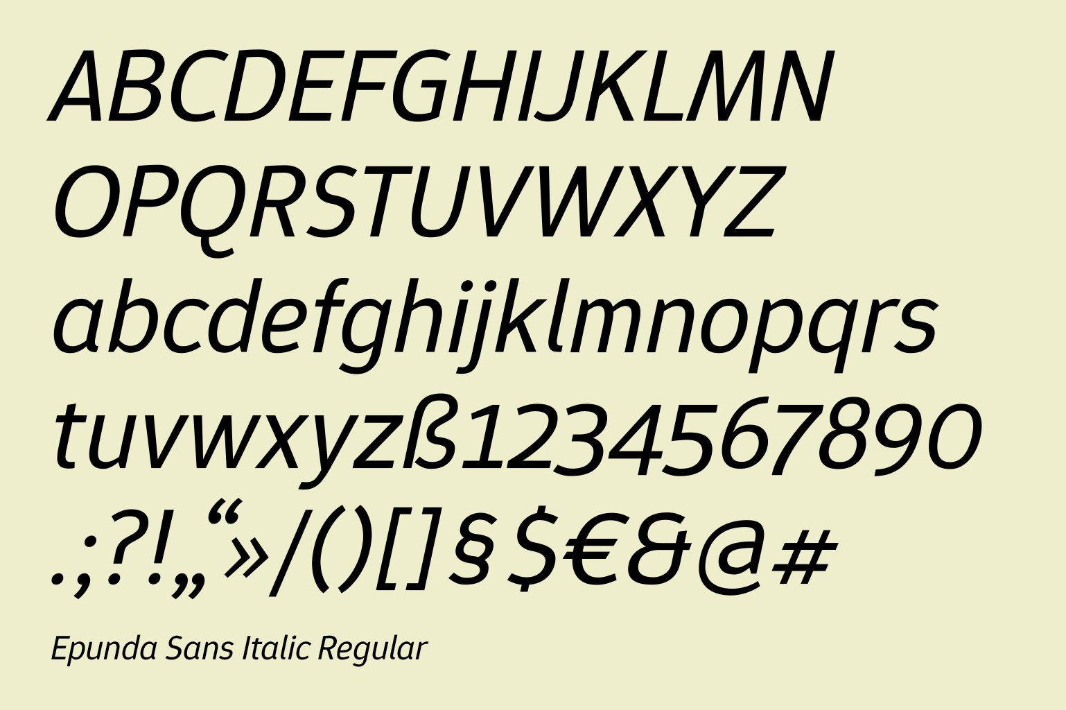Epunda Sans
