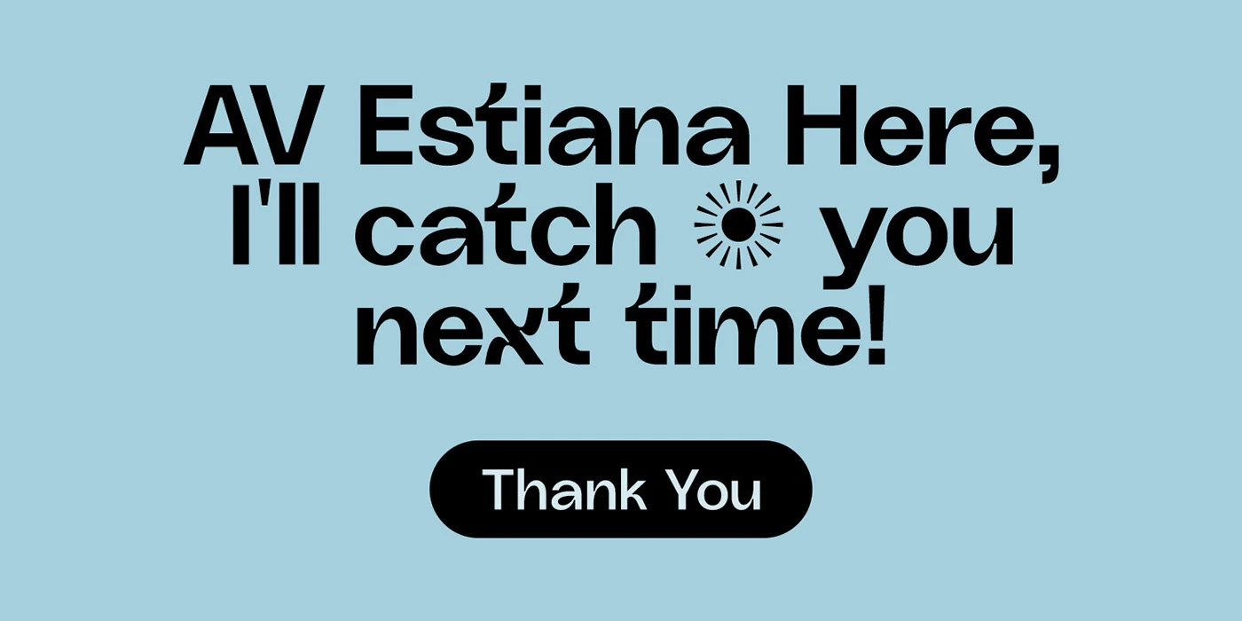 AV Estiana Sans:均宽设计现代无衬线英文字体