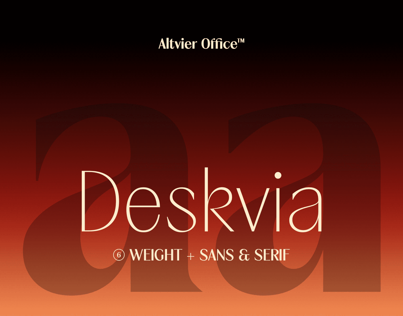 AV Deskvia:无衬线与衬线融合的现代优雅字体家族
