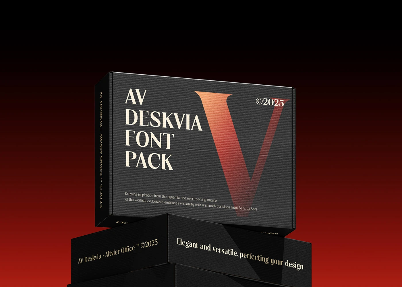 AV Deskvia:无衬线与衬线融合的现代优雅字体家族