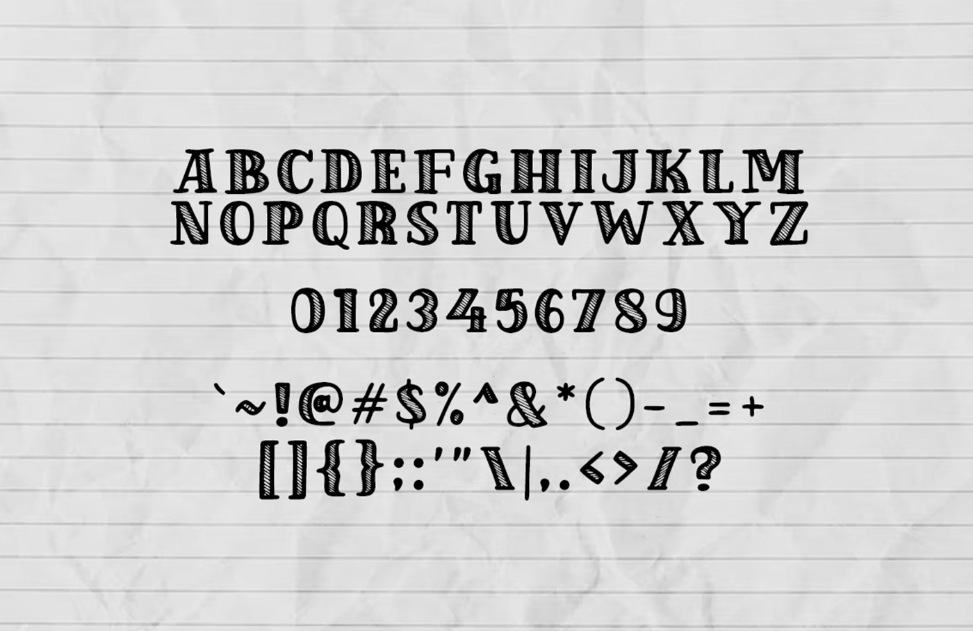 Paperkind:纸张纹理复古手工印刷英文字体