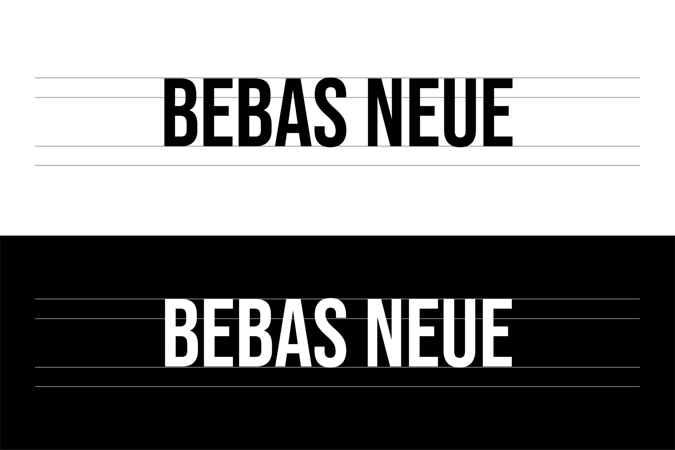 Bebas Neue:极致力量感的现代窄体无衬线标题字体