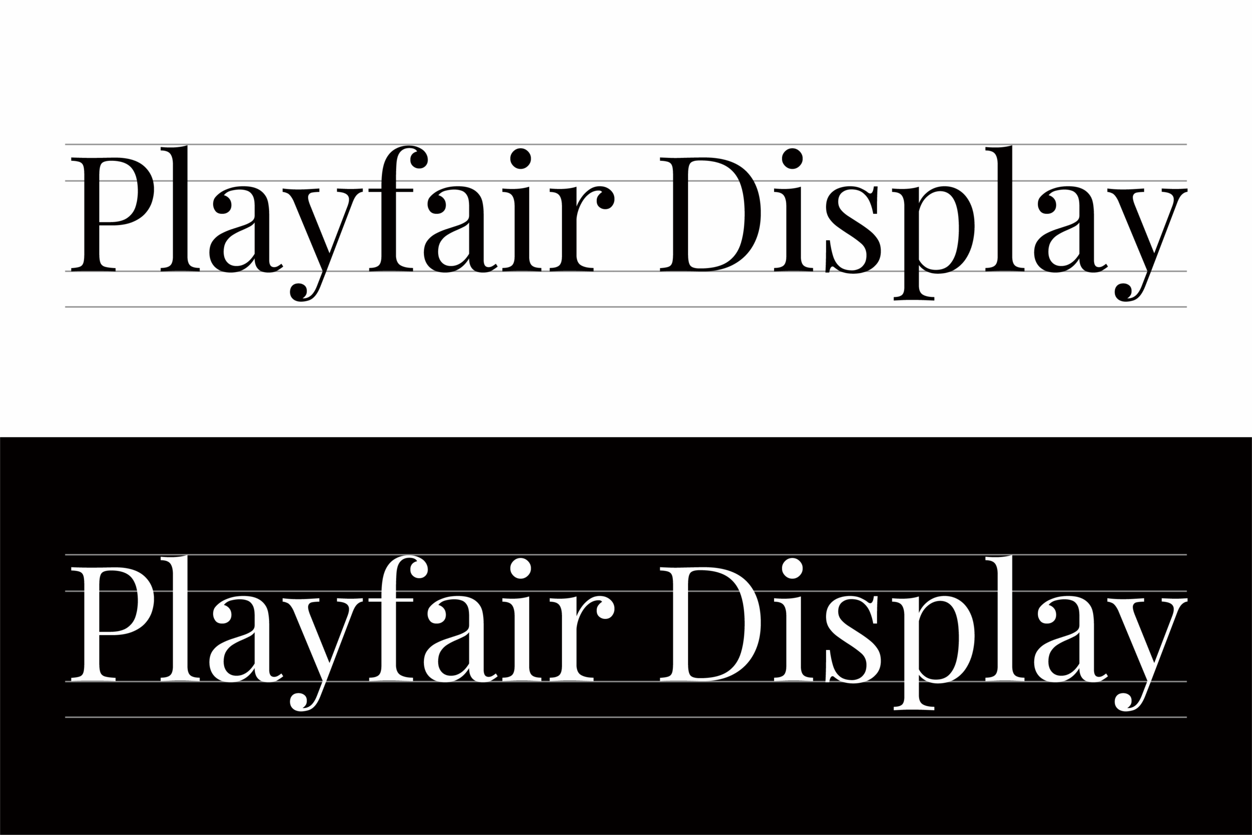 Playfair Display：18世纪印刷美学复兴的高对比优雅衬线字体