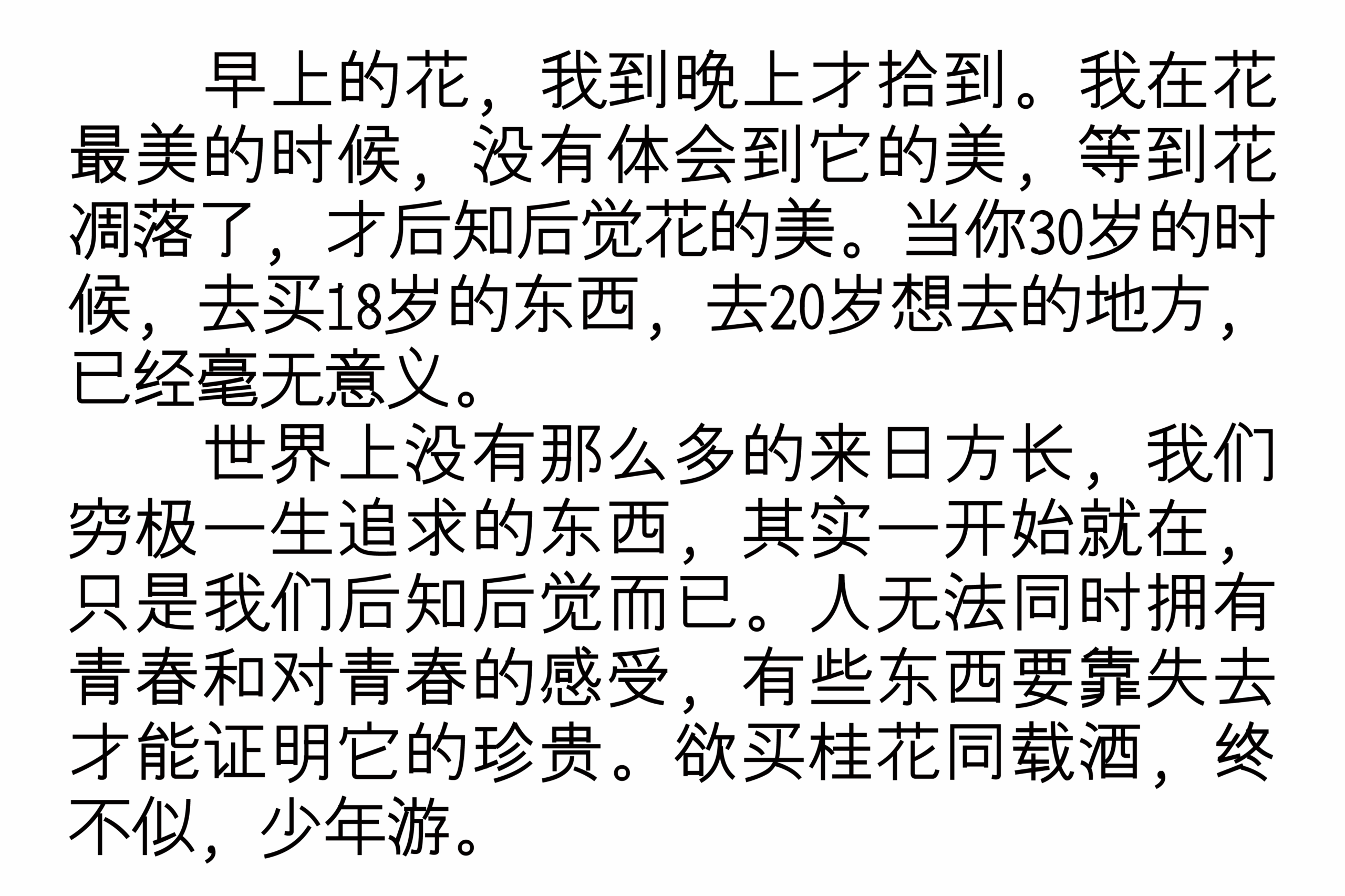 落尘无衬