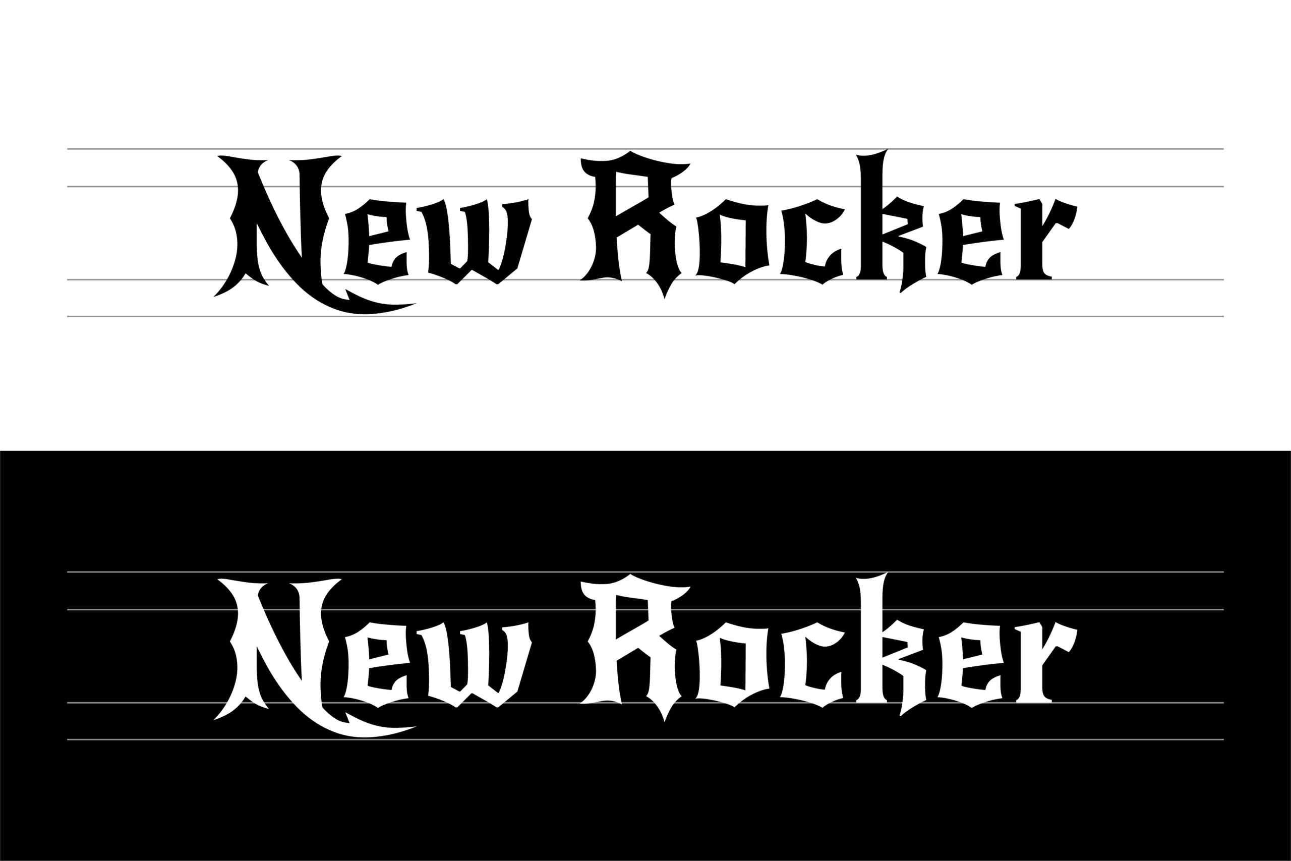 New Rocker:融合哥特与重金属美学的硬核英文字体