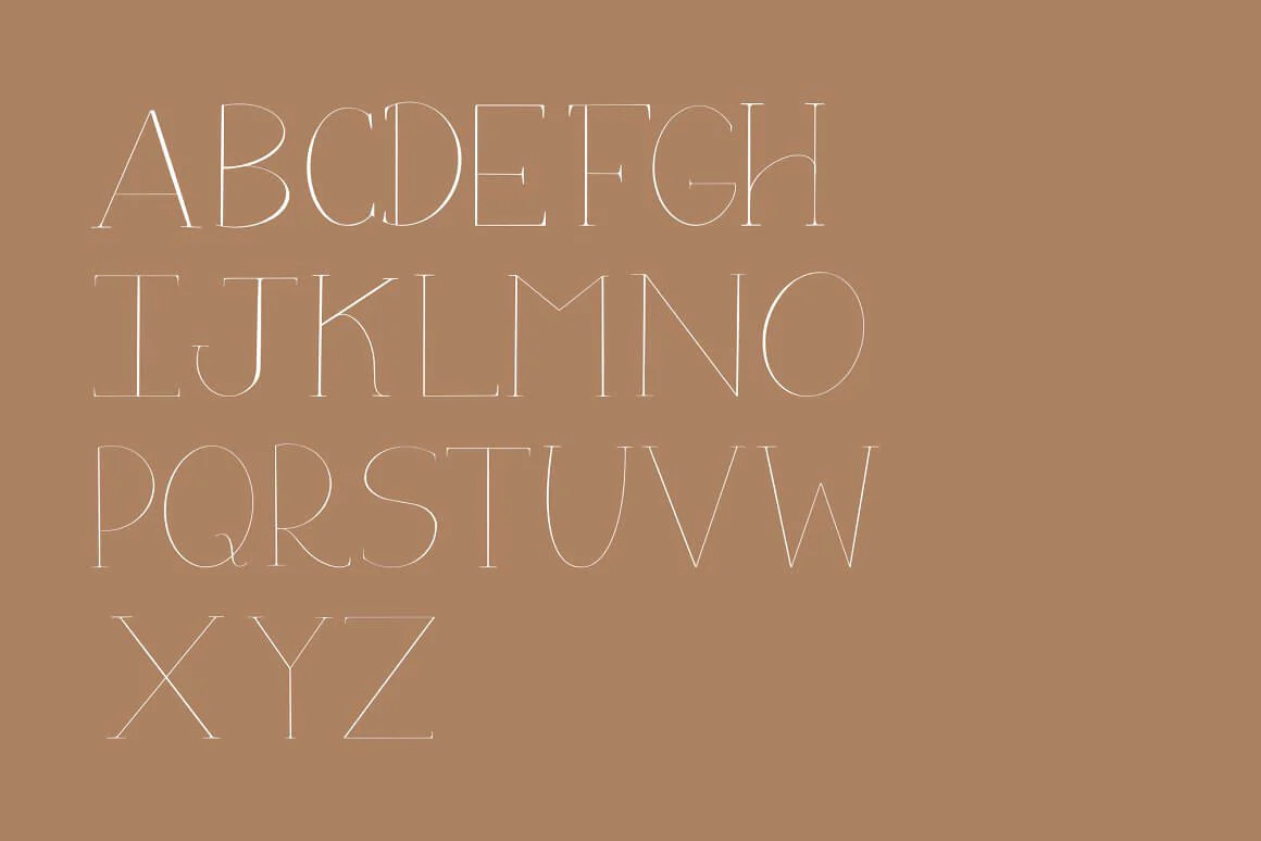 Flora Serif:优雅手写感极细衬线英文字体
