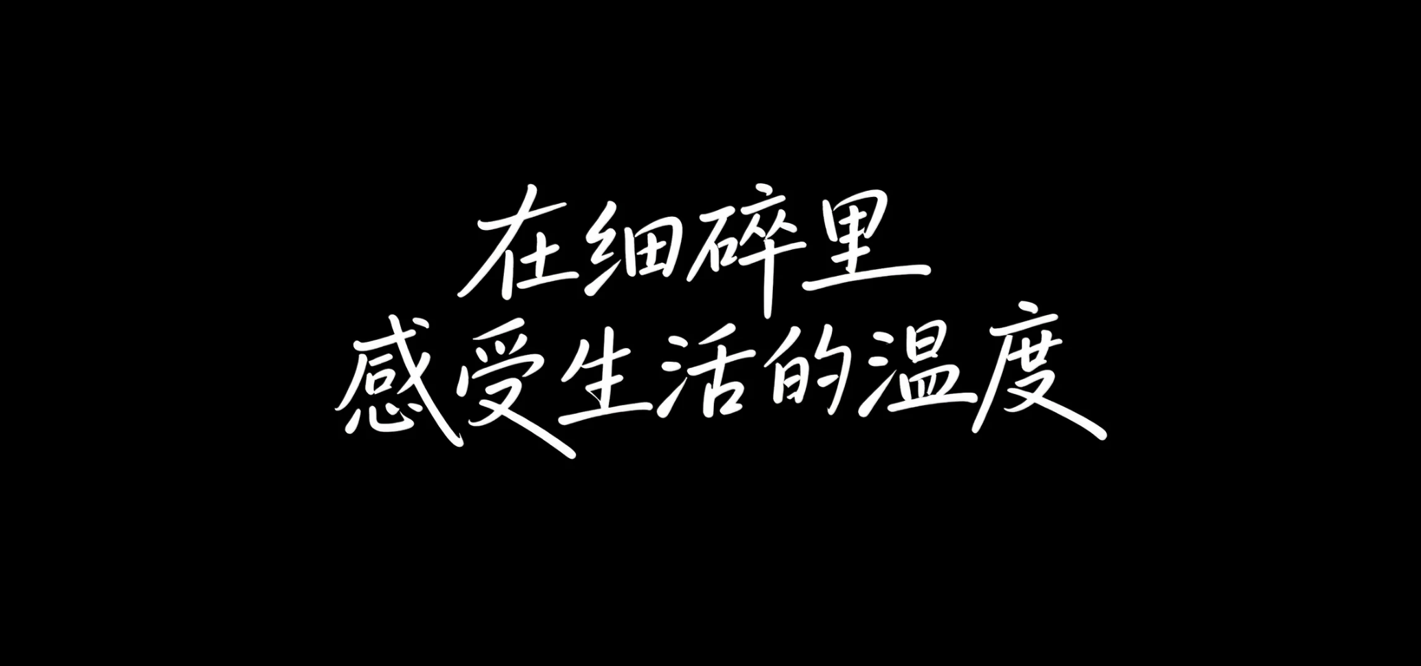 在细碎里感受生活的温度AI字体设计