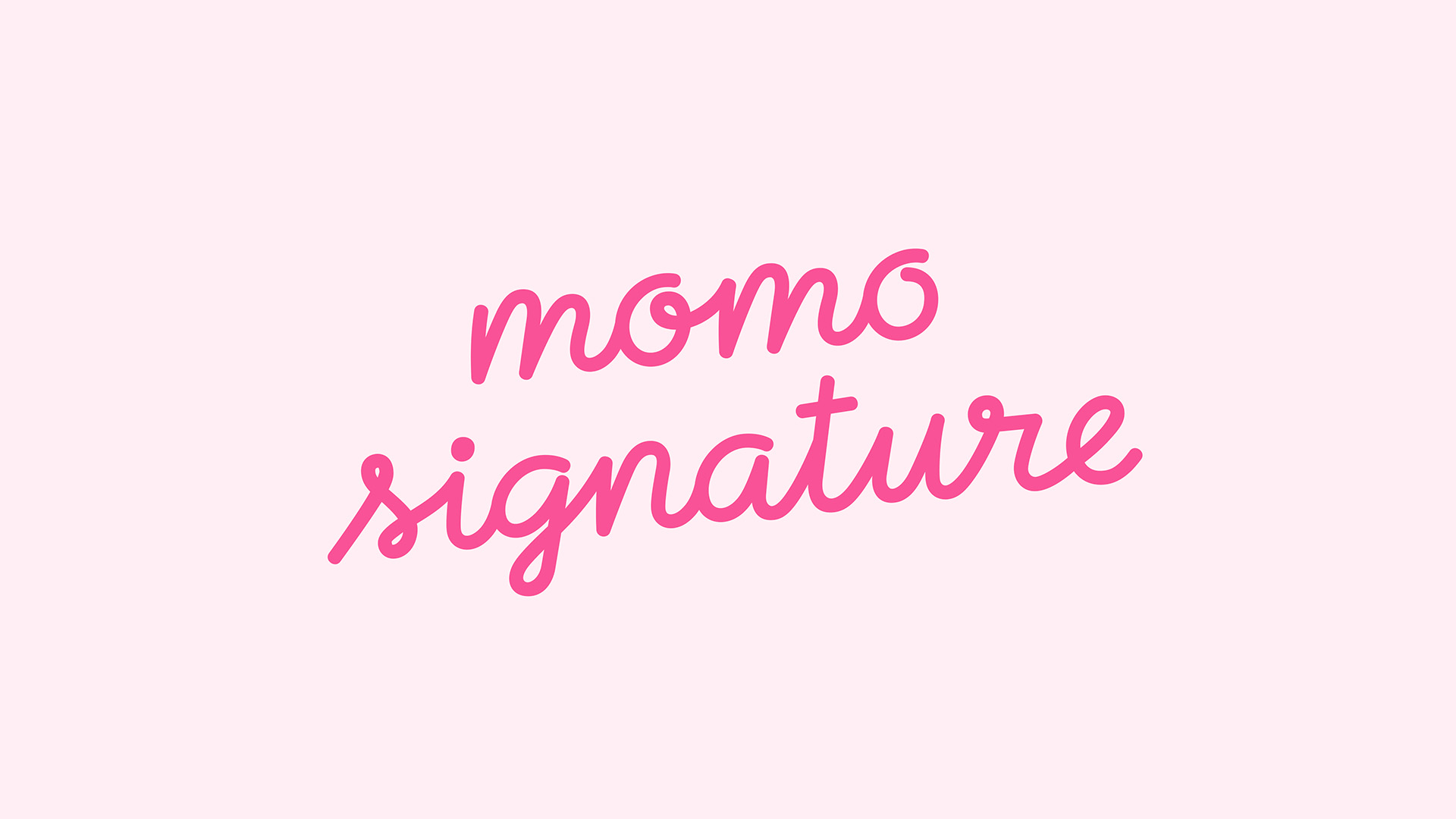 MoMo Signature：优雅流畅的手写签名字体