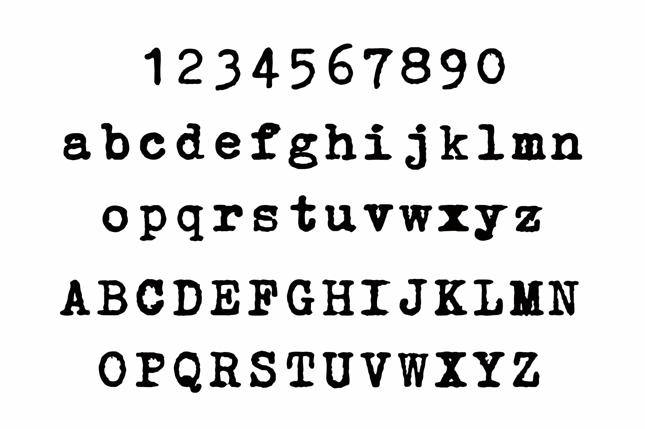 Erika Ormig:真实机械打字机质感复古英文字体
