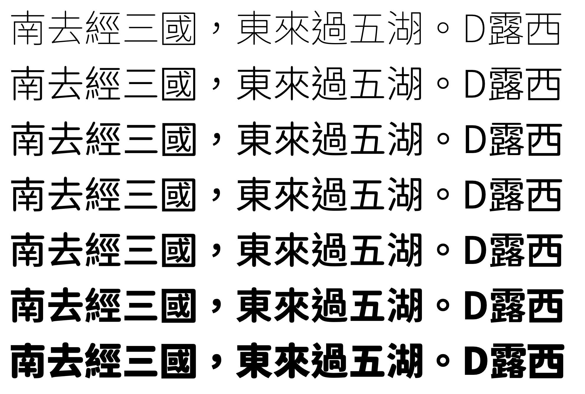狮尾D露西:基于思源黑体改造的圆润中文字体