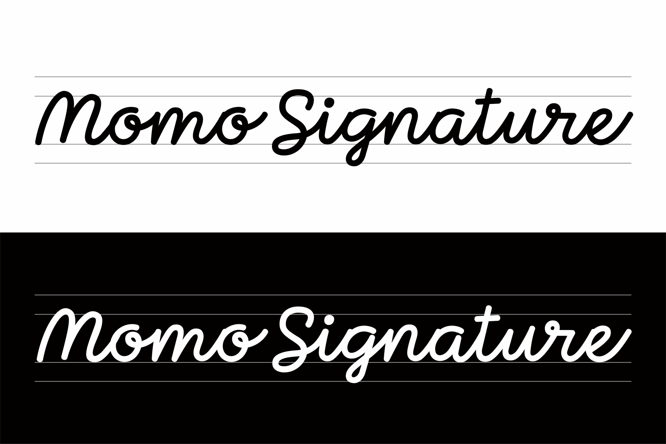 MoMo Signature:优雅流畅的手写签名字体