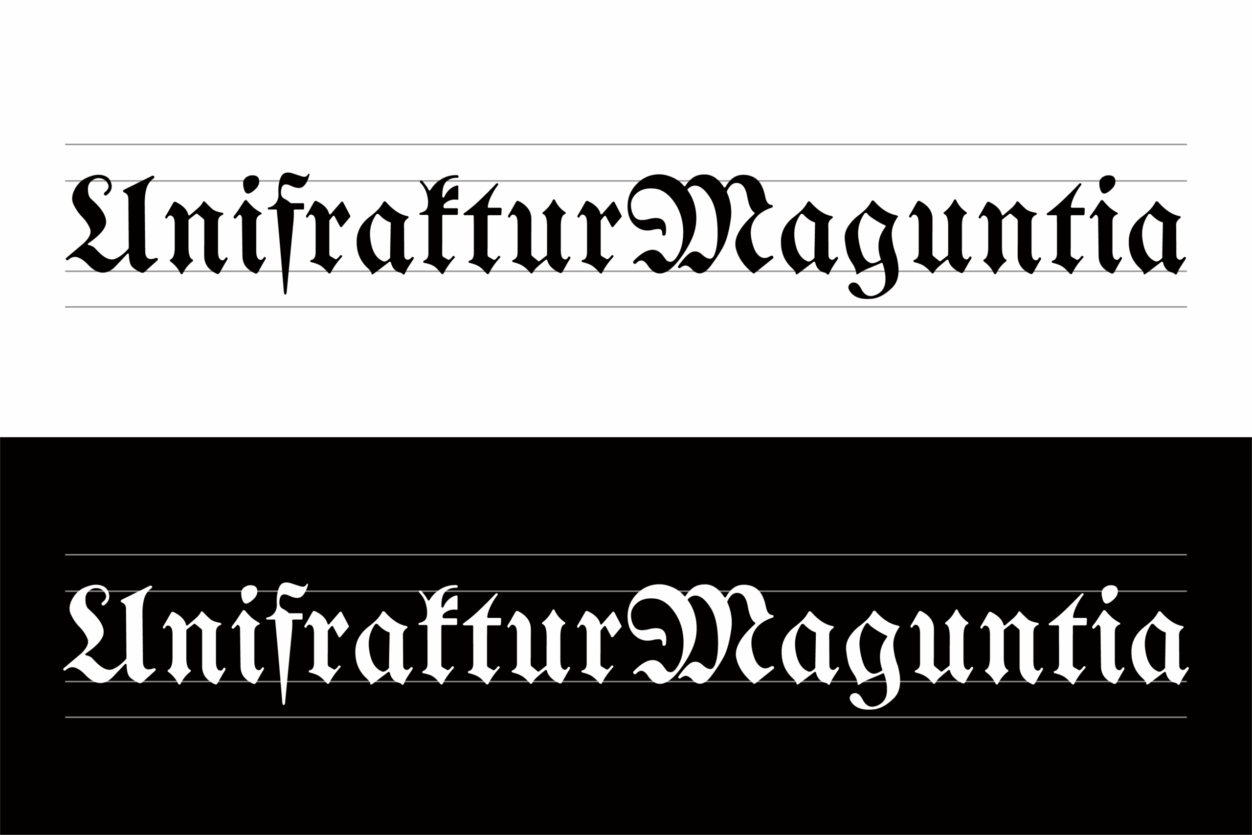 UnifrakturMaguntia：中世纪哥特黑体风格复古英文字体