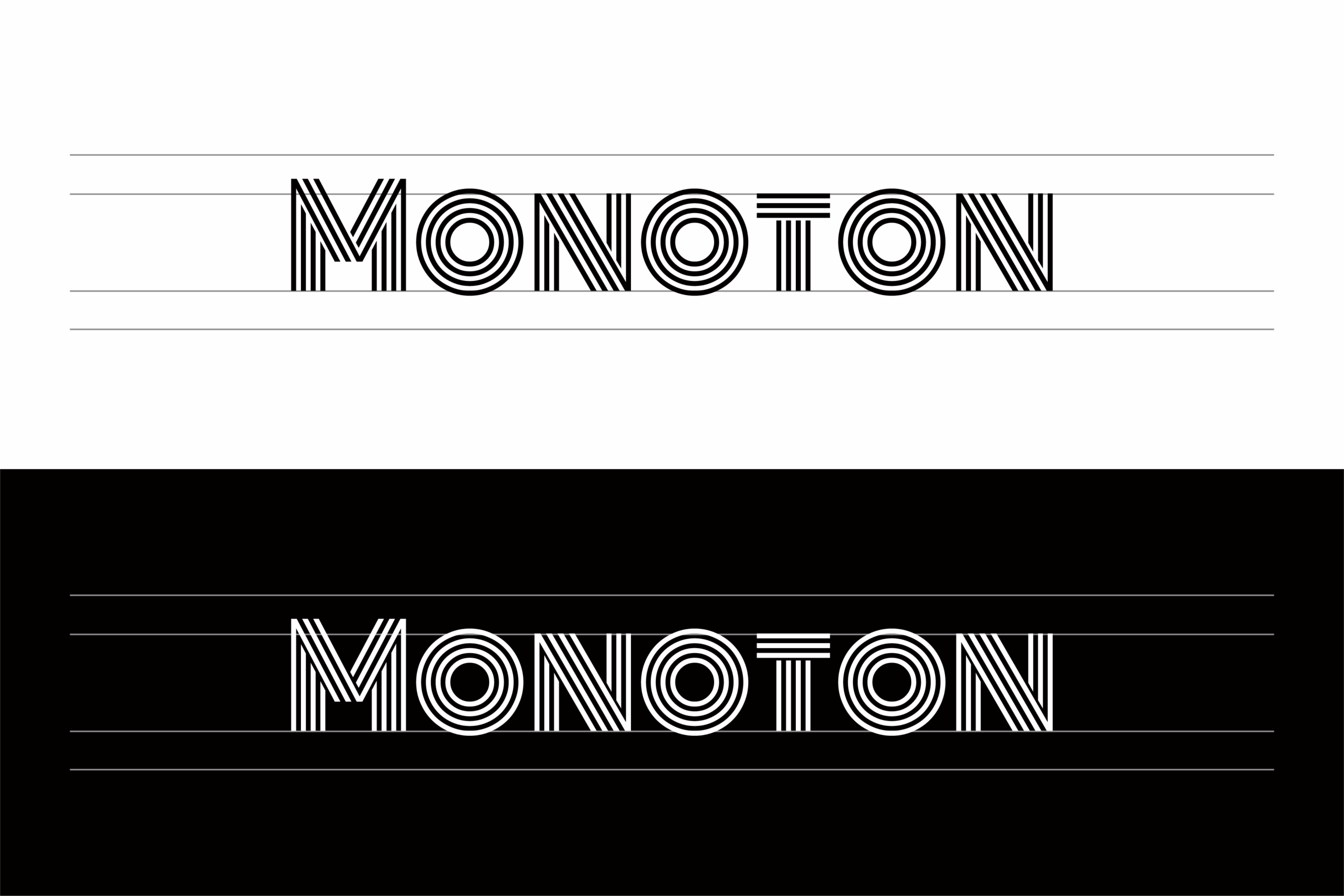 Monoton:复古未来主义几何装饰展示英文字体