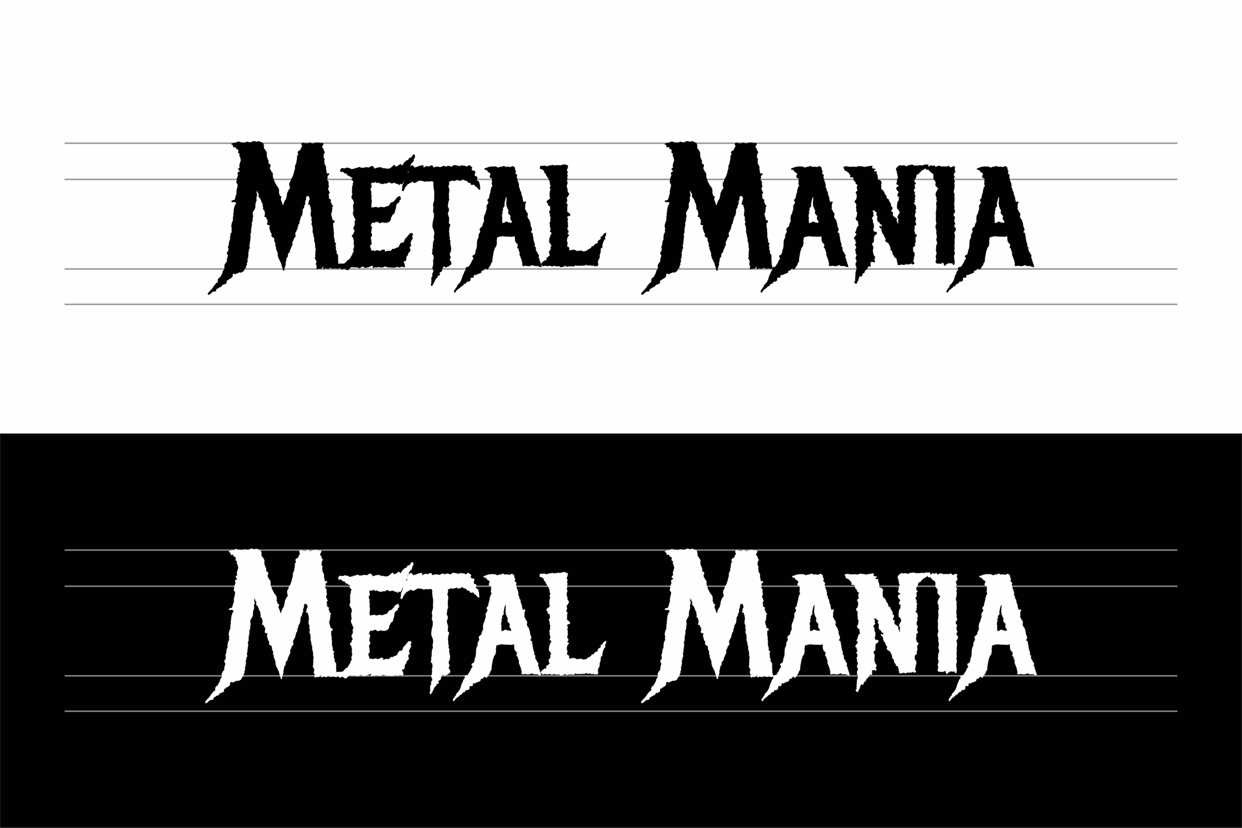 Metal Mania:重金属风格专辑封面展示字体