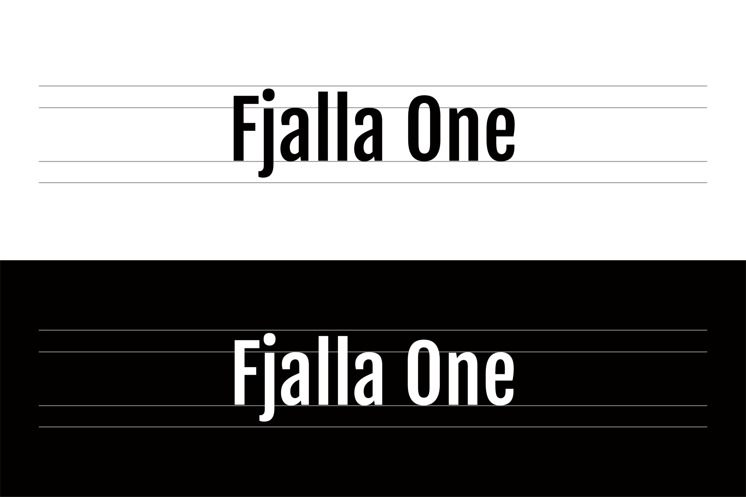 Fjalla One:兼具力量感与屏幕可读性的现代展示字体