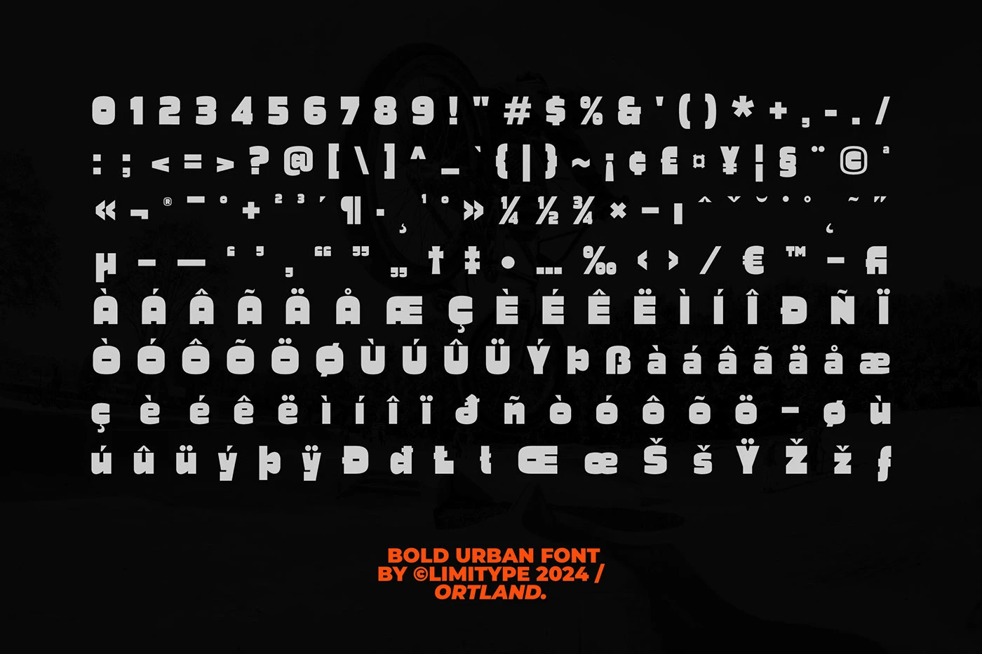 Ortland：街头潮流粗黑无衬线展示字体