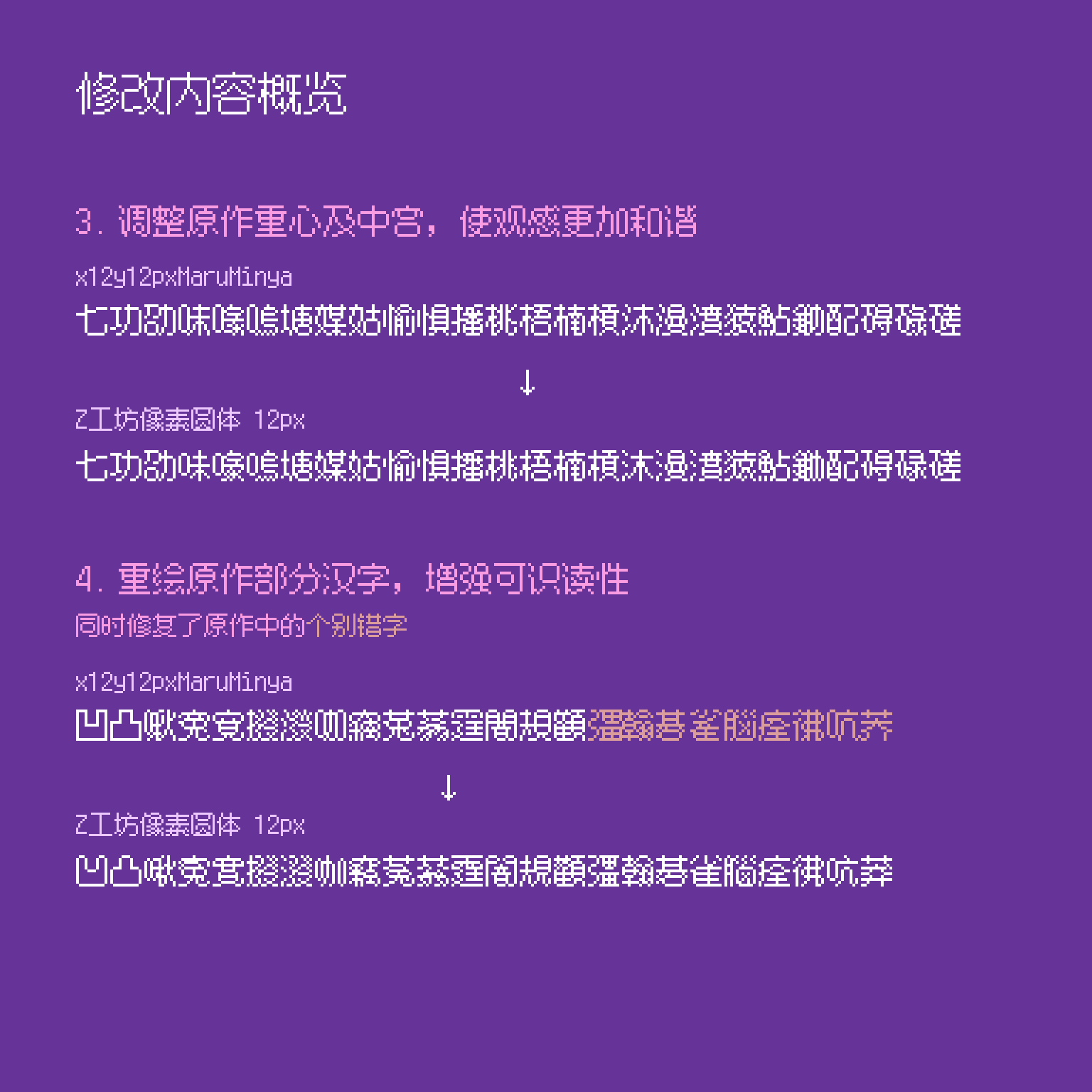 Z工坊像素圆体12px:12px中文像素圆体字体
