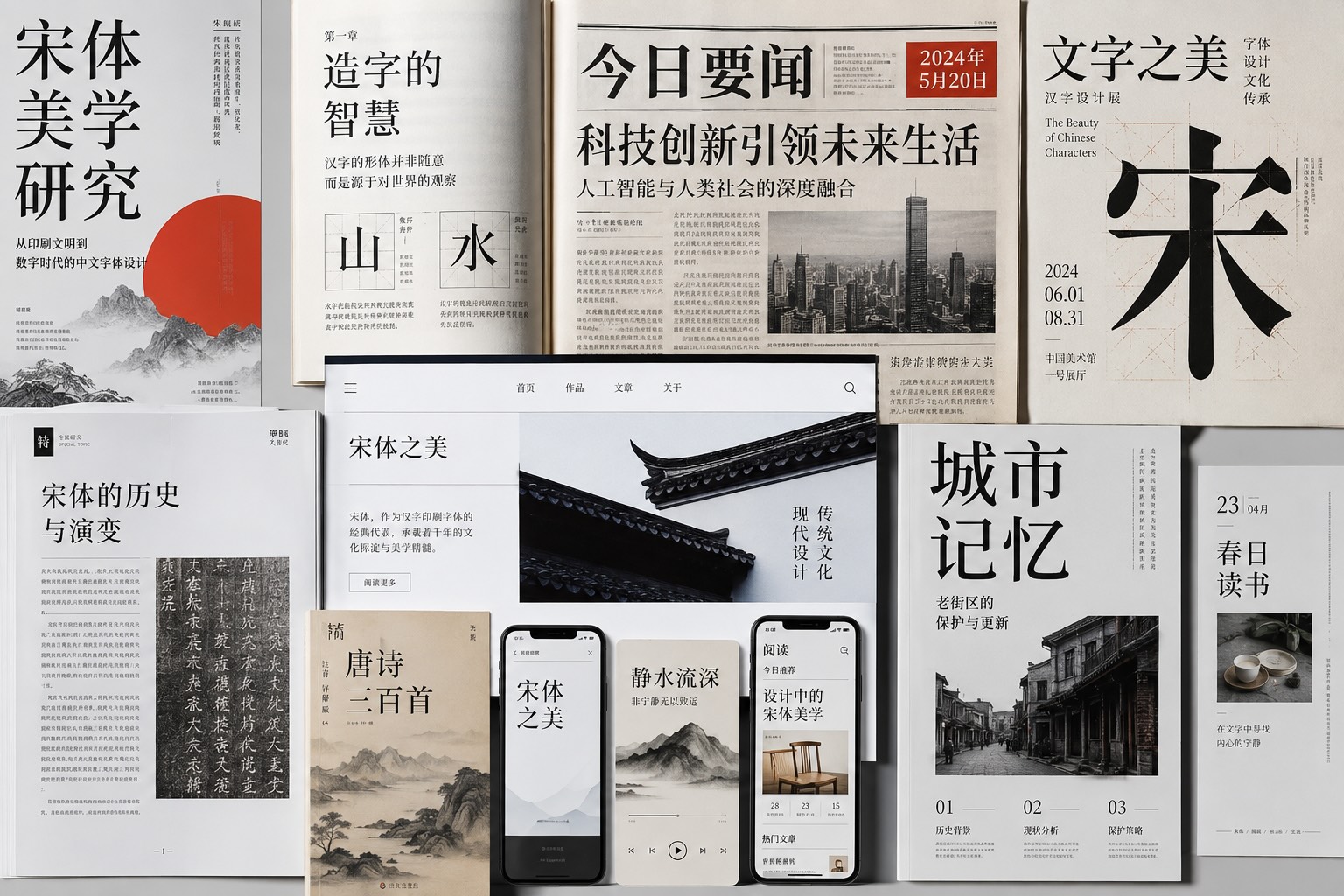 宋体到底有哪些区别？为什么有些高级，有些却显得很“土”