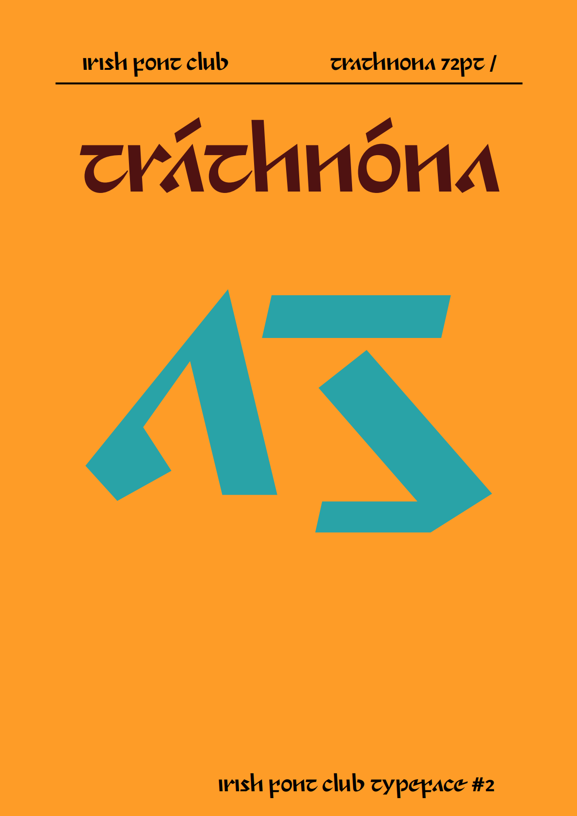 Tráthnóna：源自18世纪爱尔兰手稿的古典连笔字体