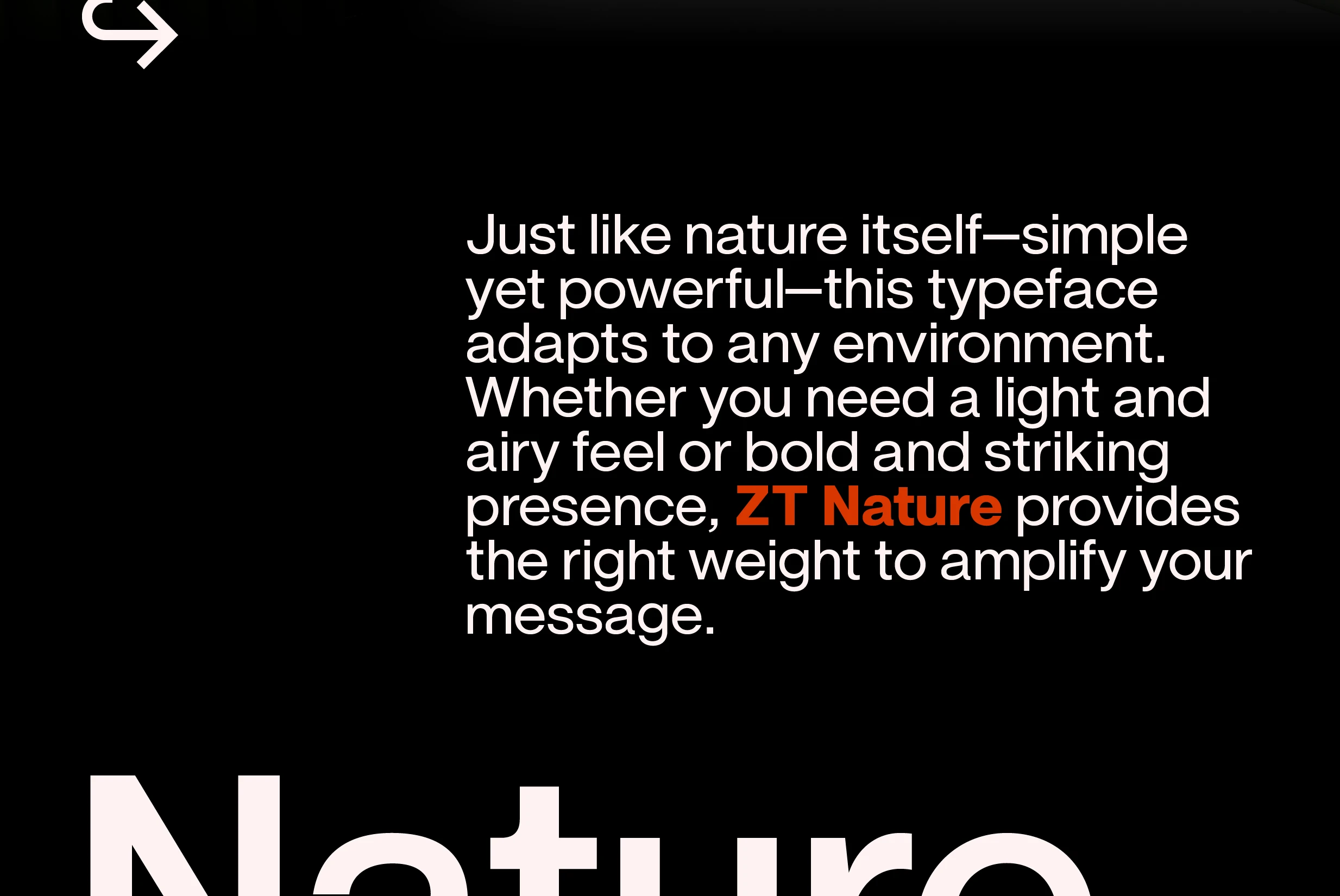 ZT Nature无衬线字体:现代几何风免费商用可变字体家族