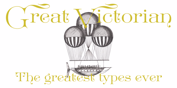 Great Victorian:华丽复古维多利亚风英文花体字体