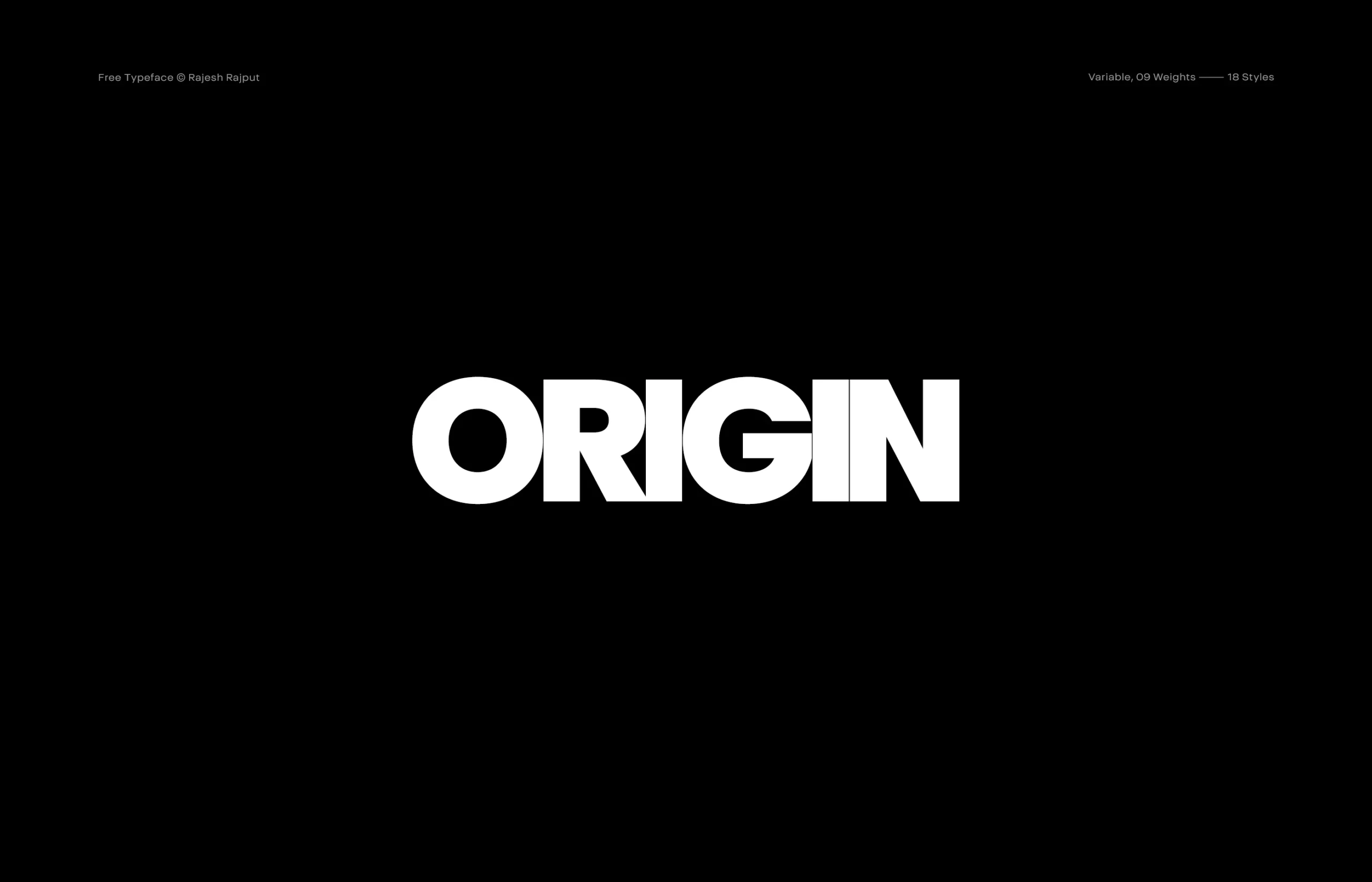 Origin字体:一款兼具理性美学与现代感的无衬线字体