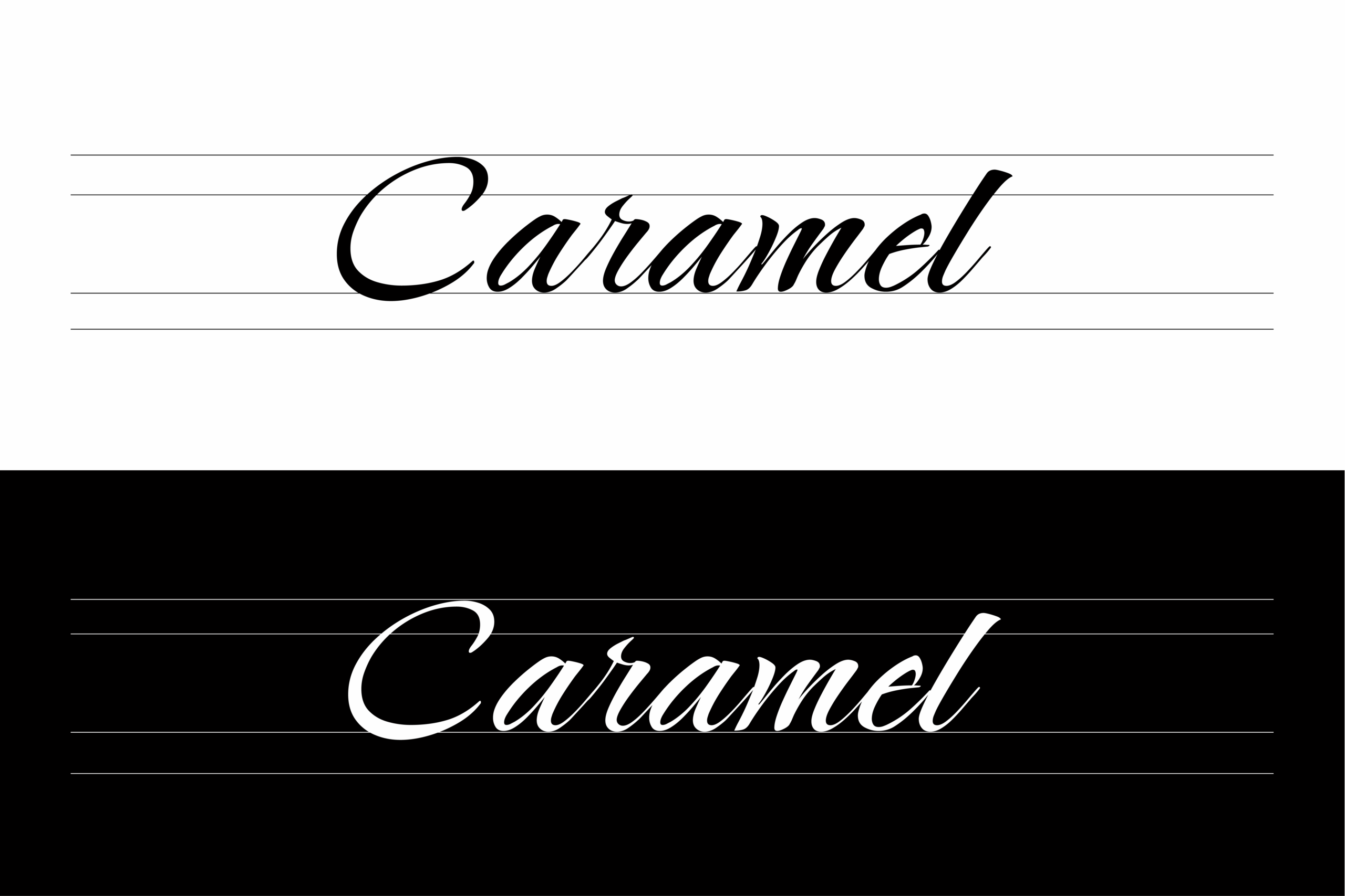 Caramel:优雅流畅手写连笔开源英文字体