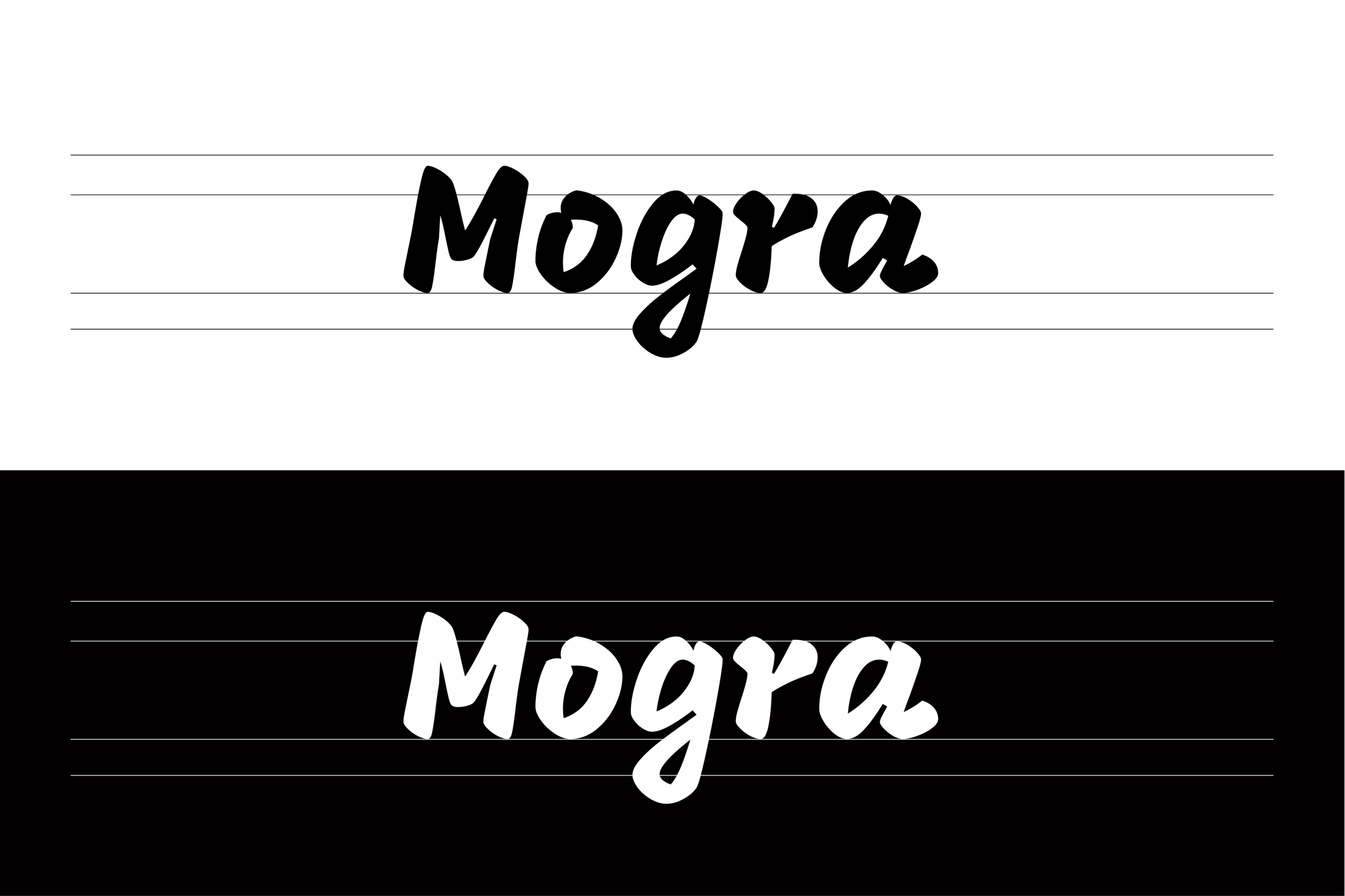 Mogra:兼具力量感与柔和曲线的创意手写字体