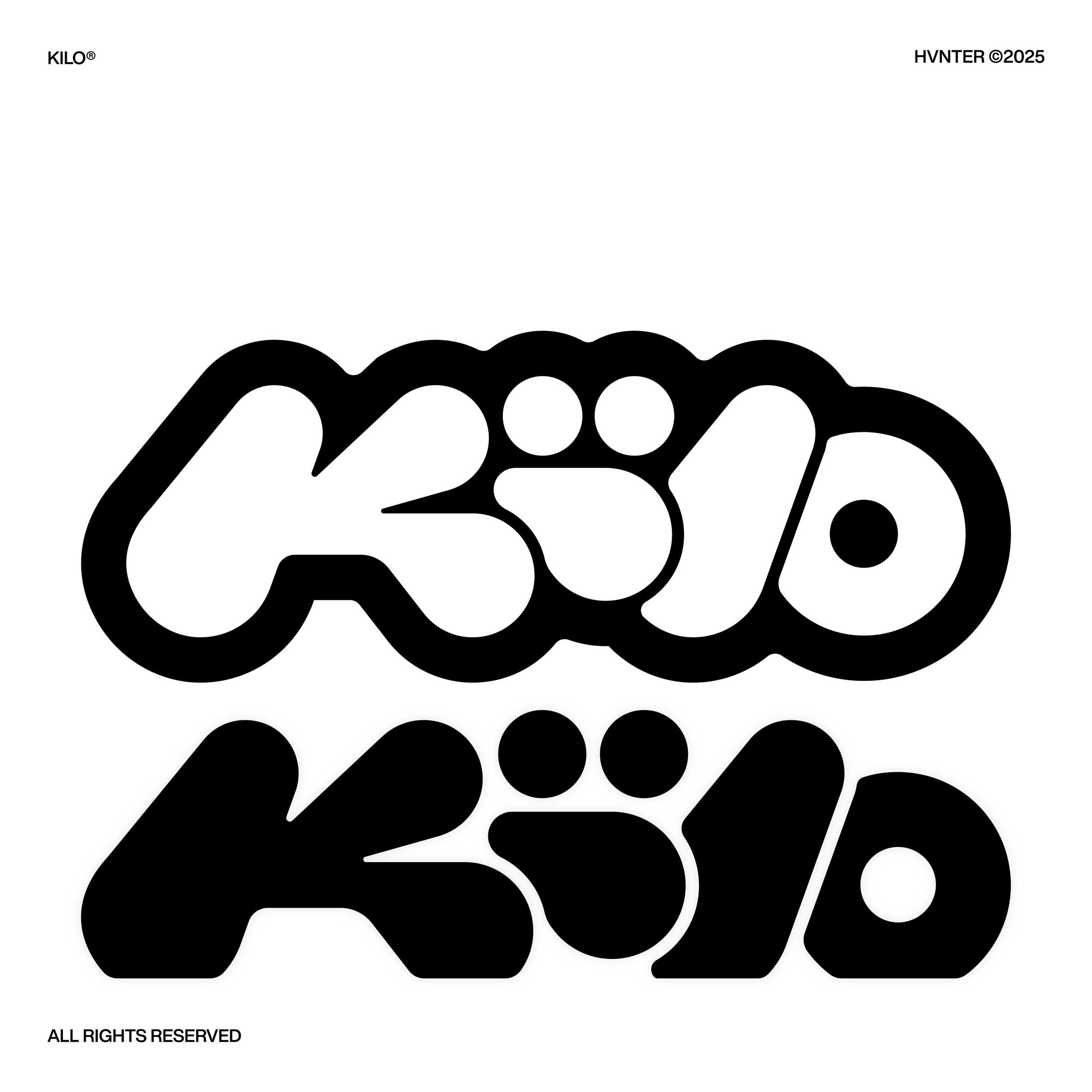 Kilo:Y2K复古未来感英文字体
