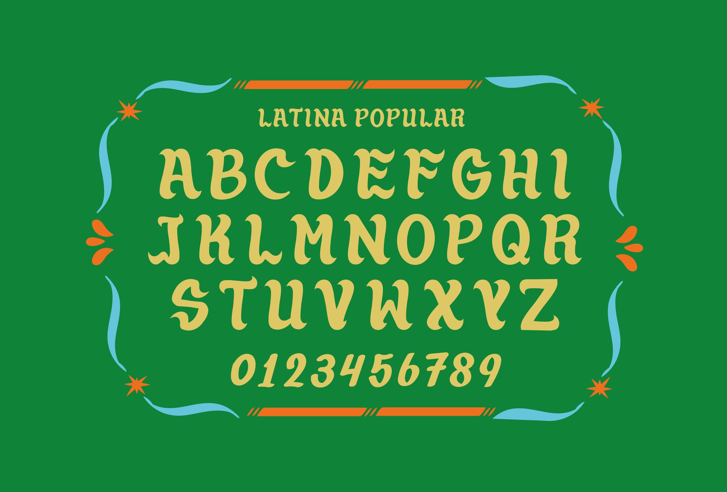 Latina Popular：秘鲁Chicha复古装饰英文字体